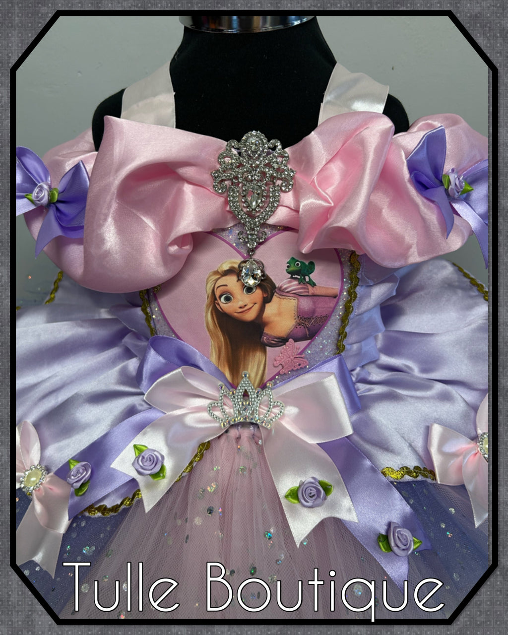 Girls toddlers Rapunzel Pink and lilac Princess tutu dress, birthday ballgown, fancy dress costume