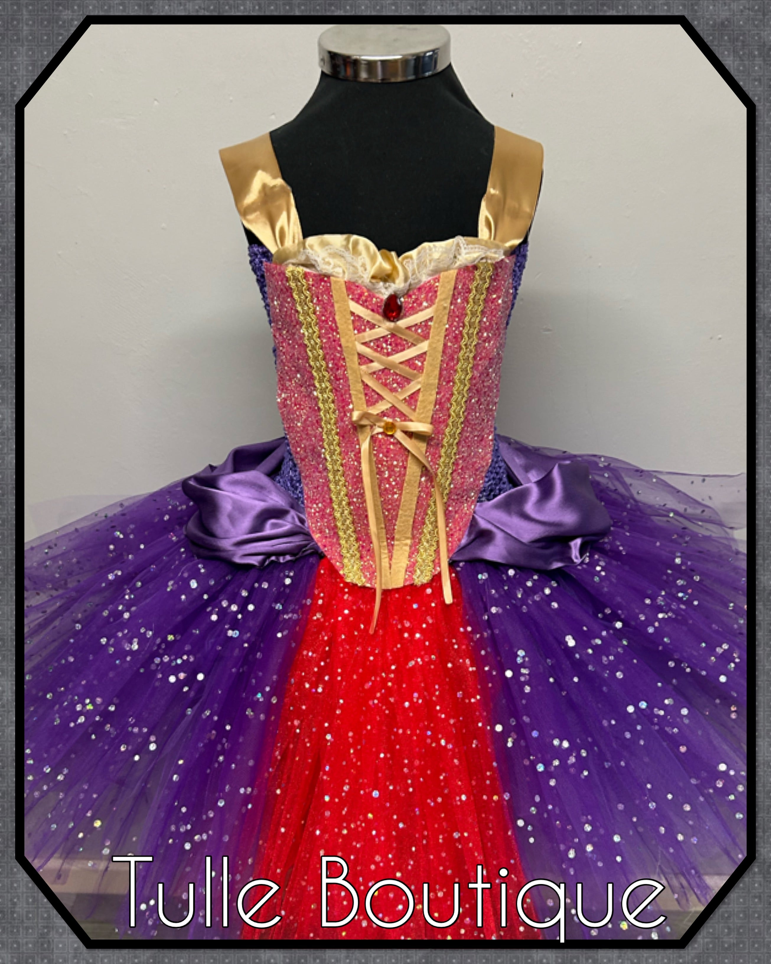 Girls toddlers Halloween Hocus Pocus Sarah Sanderson tutu dress, ballgown, fancy dress costume