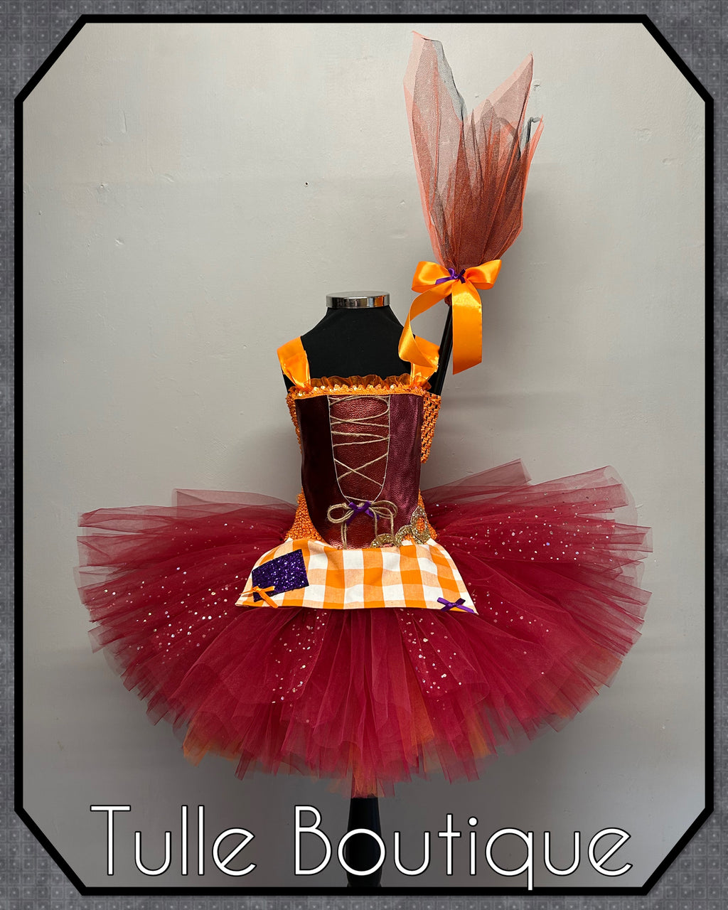 Girls toddlers Halloween Hocus Pocus Mary Sanderson tutu dress, ballgown, fancy dress costume