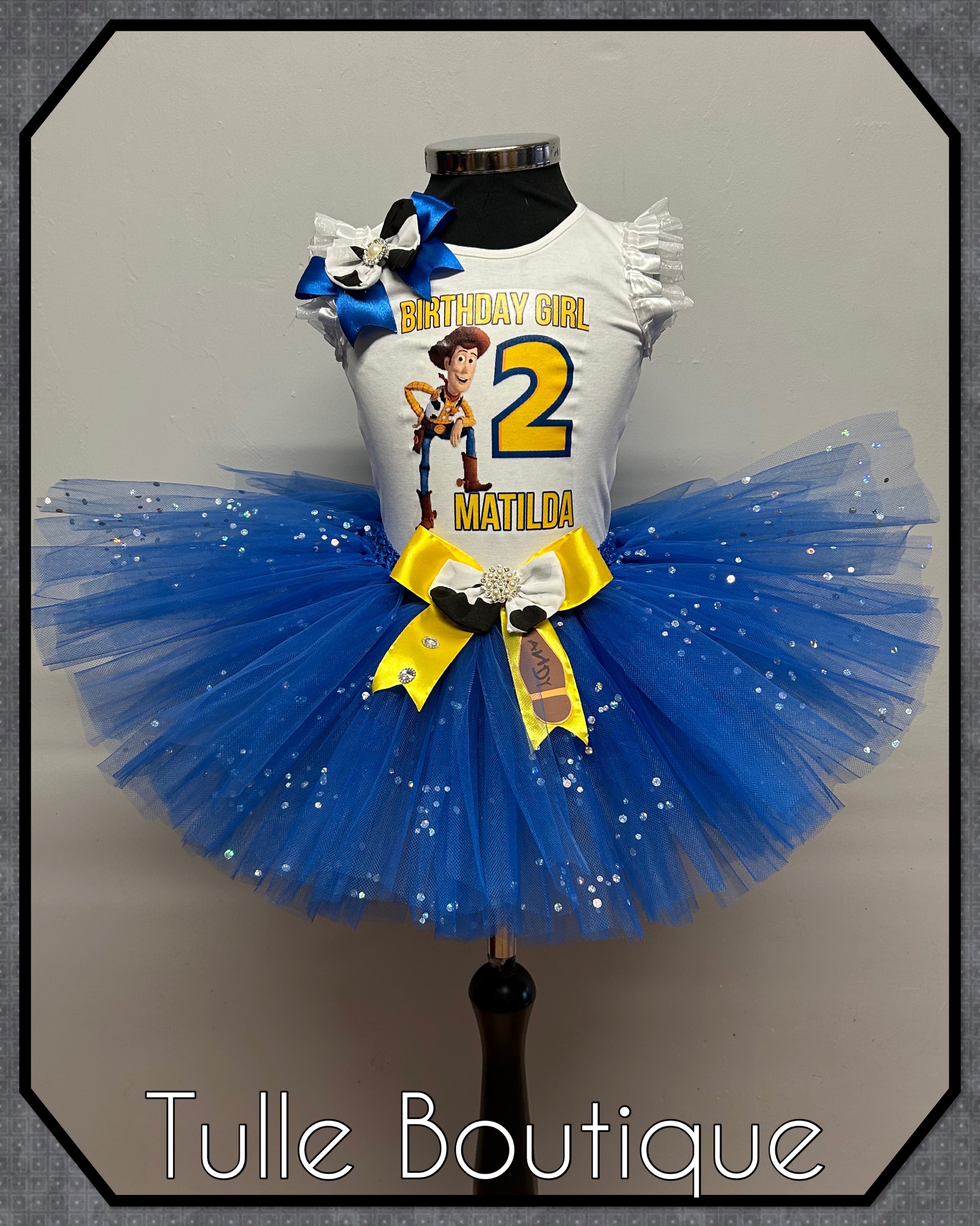 Girls toddlers Toy Story birthday tutu outfit fancy dress costume