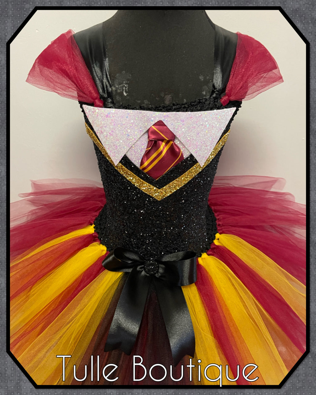 Girls toddlers Harry Potter tutu dress, book day fancy dress wizard Halloween costume