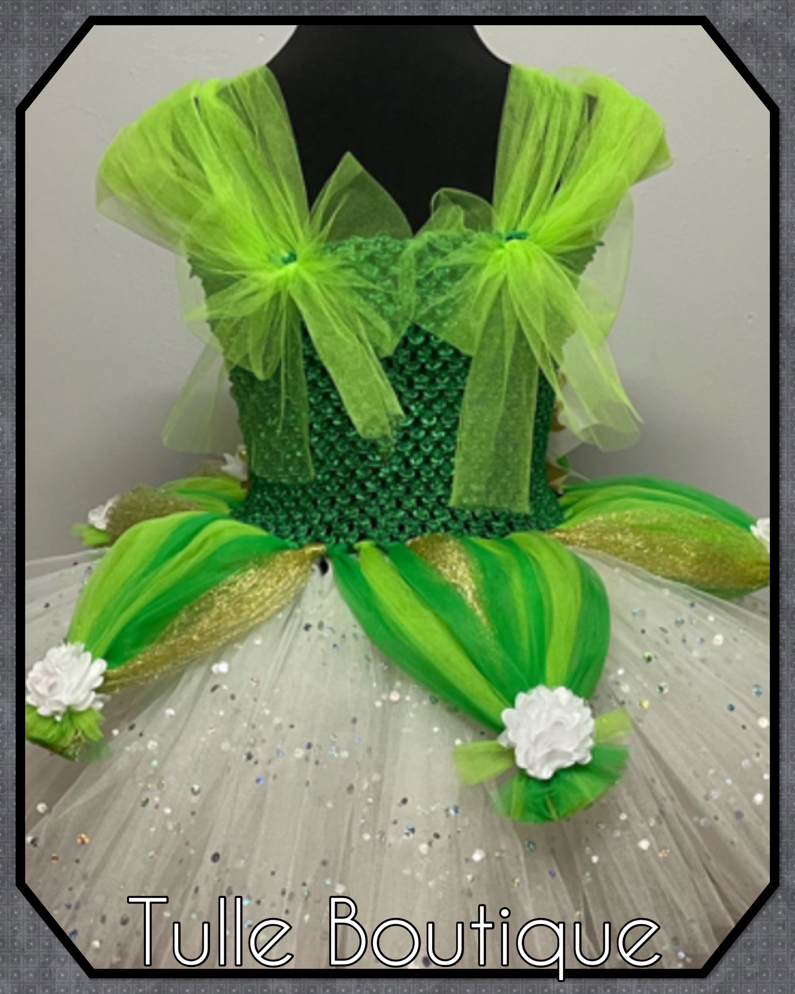 Girls toddlers Princess Tiana tutu dress, princess and the frog ballgown, fancy dress costume