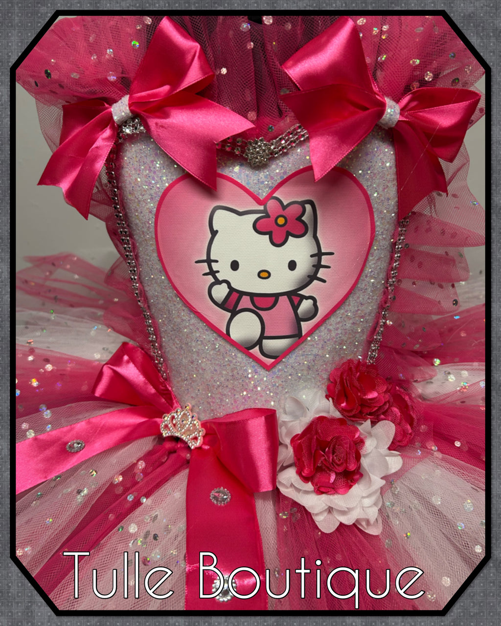 Girls toddlers Hello Kitty birthday tutu dress, ballgown, fancy dress costume