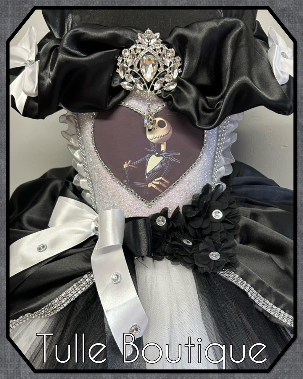 Girls toddlers Jack Skellington Princess tutu dress,Halloween ballgown, fancy dress costume