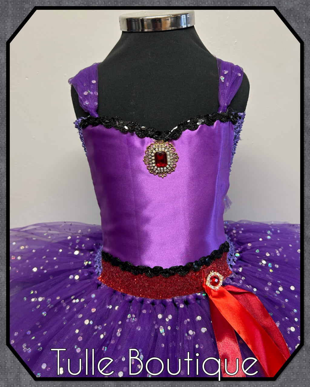 Girls toddlers Evil Queen tutu dress, ballgown, fancy dress costume