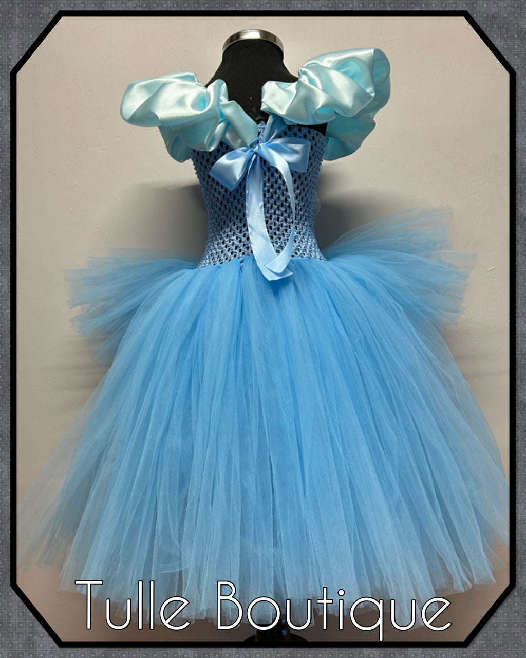 Girls toddlers Princess Elsa frozen tutu birthday party dress,ballgown, fancy dress costume dipped hem