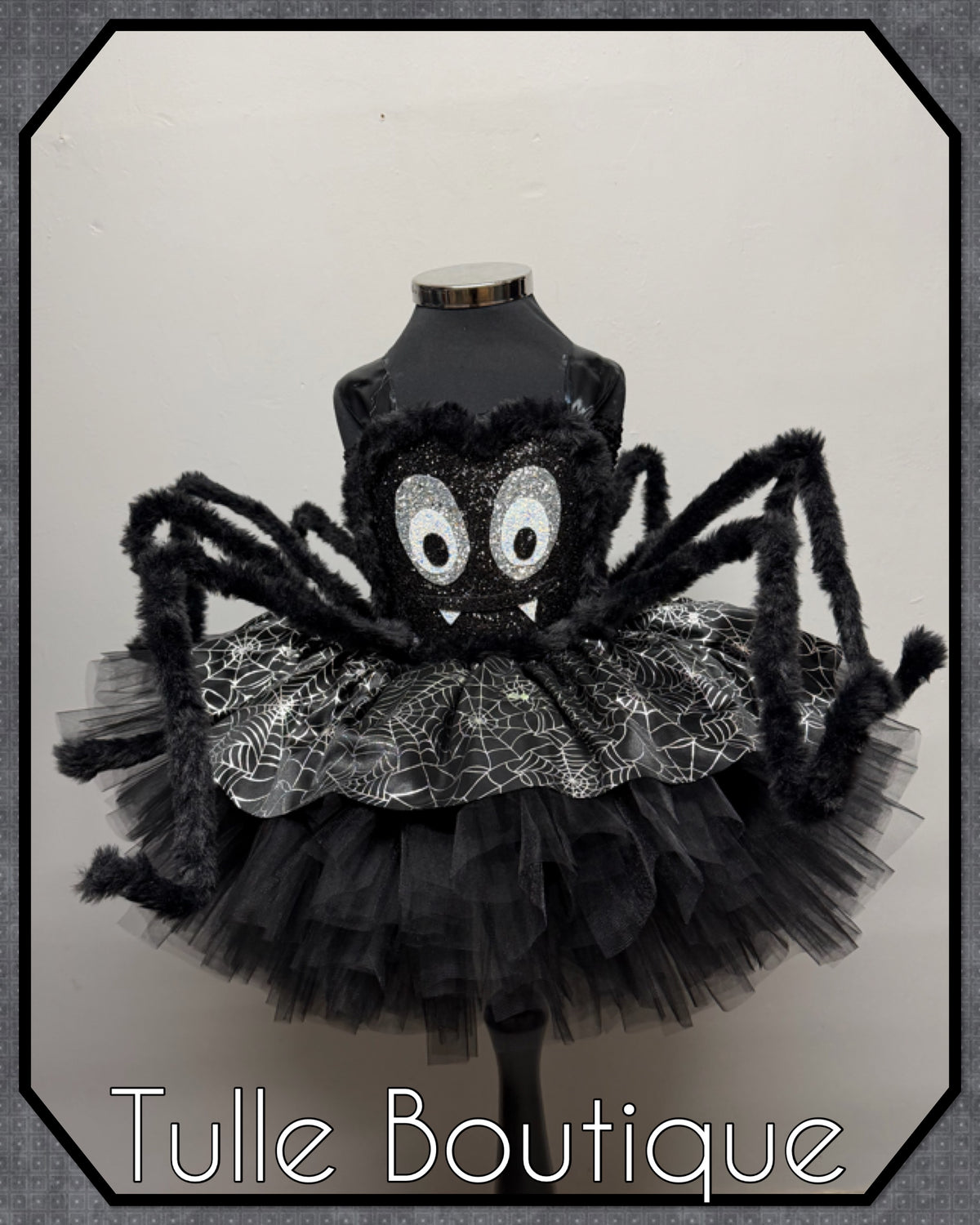 Girls toddlers Sparkly glitter Spider Halloween tutu dress, ballgown, Spider fancy dress costume