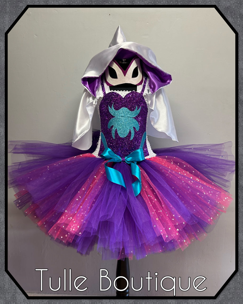 Girls toddlers Spider girl Gwen Stacey Ghost tutu dress, ballgown, fancy dress costume