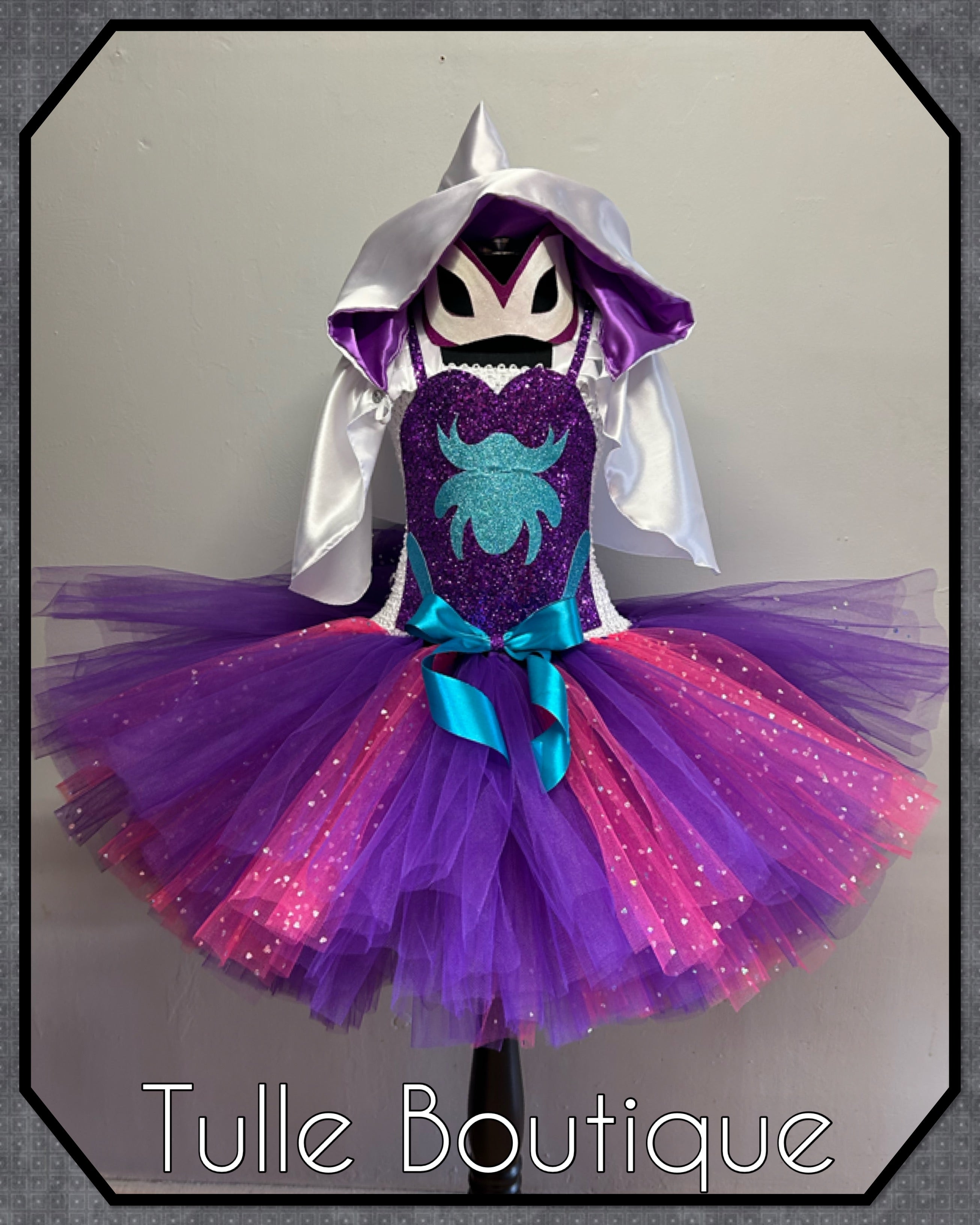 Girls toddlers Spider girl Gwen Stacey Ghost tutu dress, ballgown, fancy dress costume