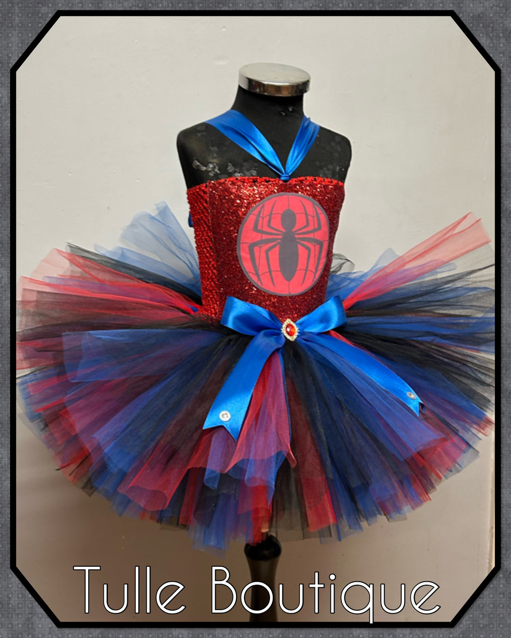 Girls toddlers Spiderman tutu dress, ballgown, fancy dress costume