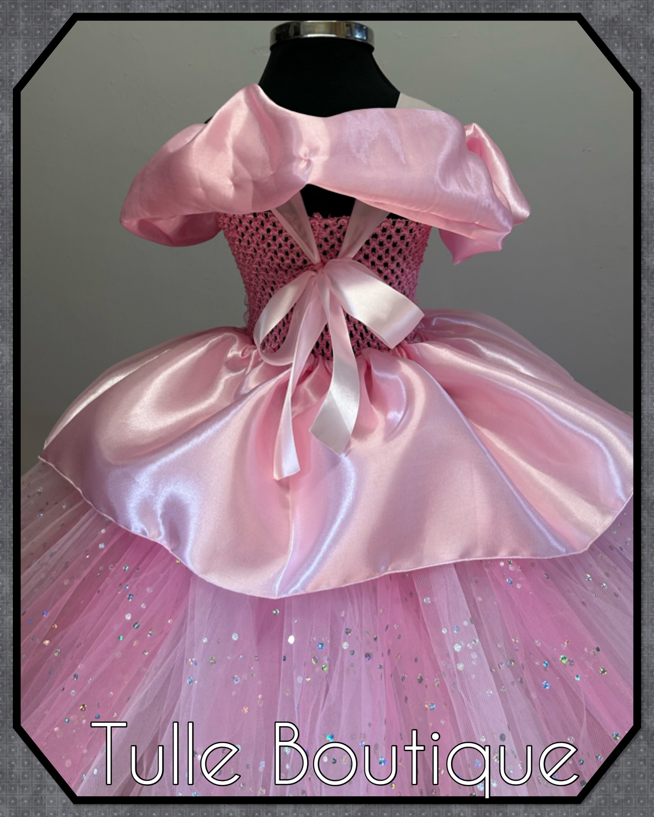 Girls toddlers Princess Aurora sleeping beauty tutu dress, ballgown, fancy dress costume full length
