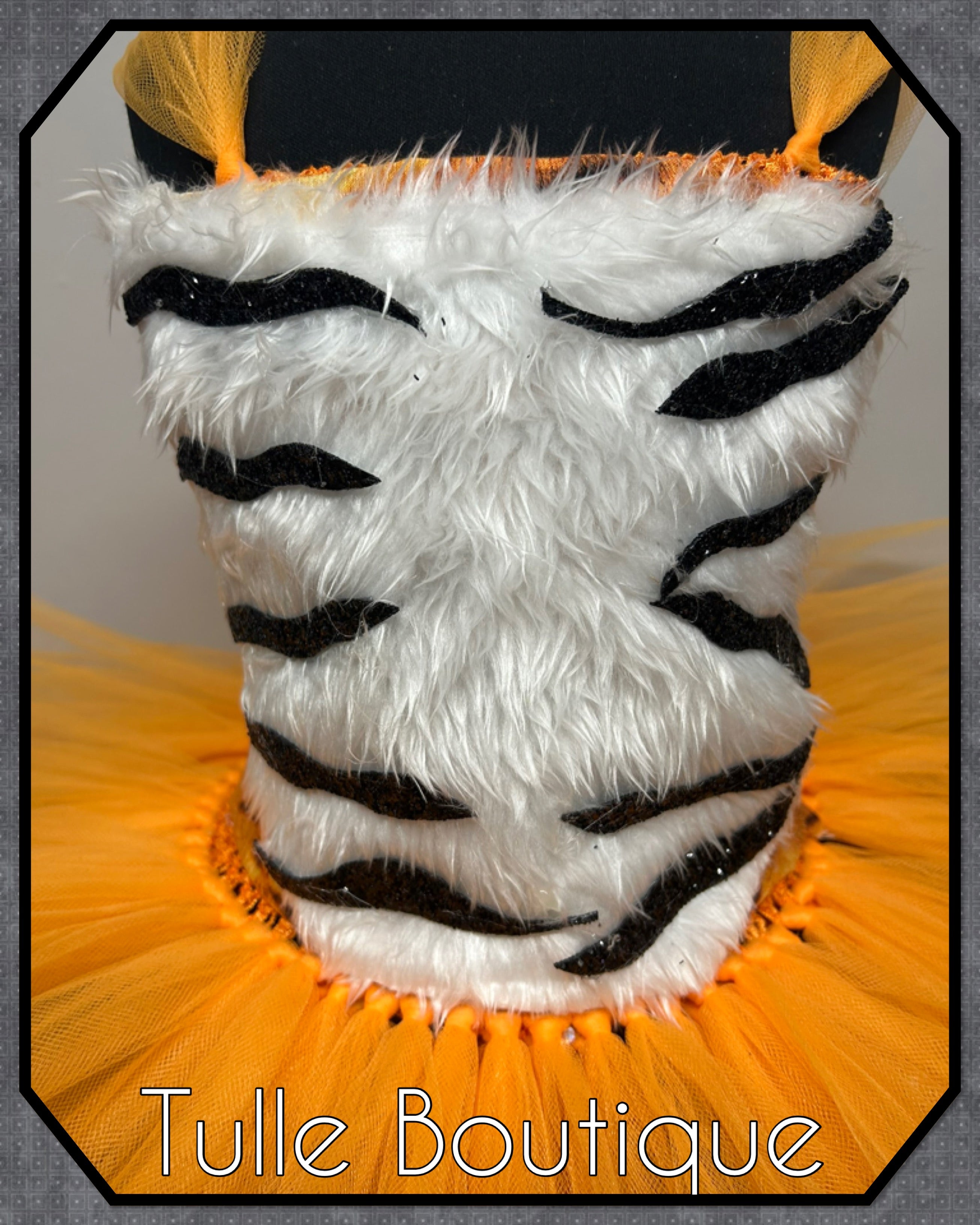Girls toddlers Tiger book day tutu dress, ballgown, The tiger who came for tea fancy dress costume
