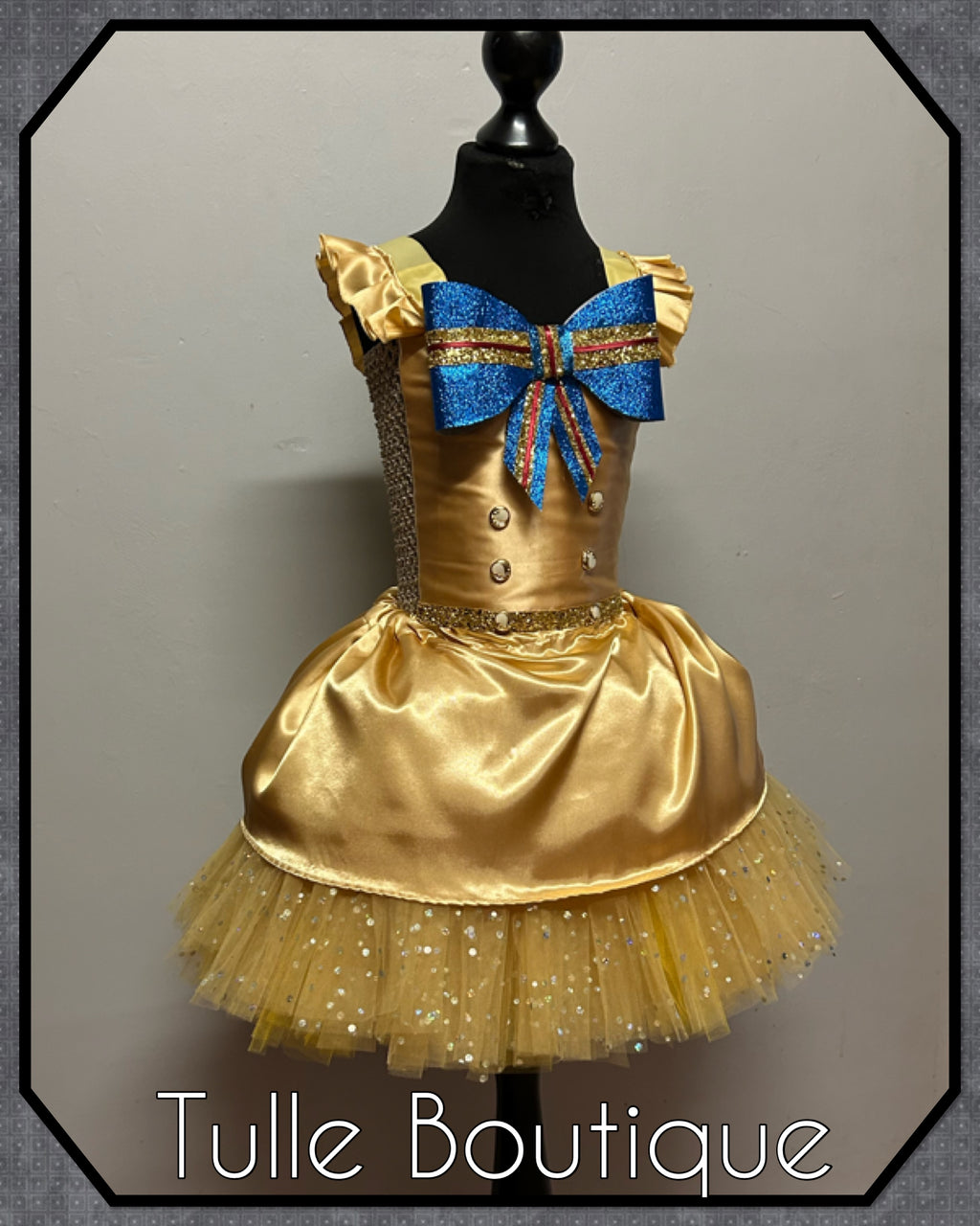Girls toddlers Megan tutu dress, ballgown, killer doll fancy dress costume