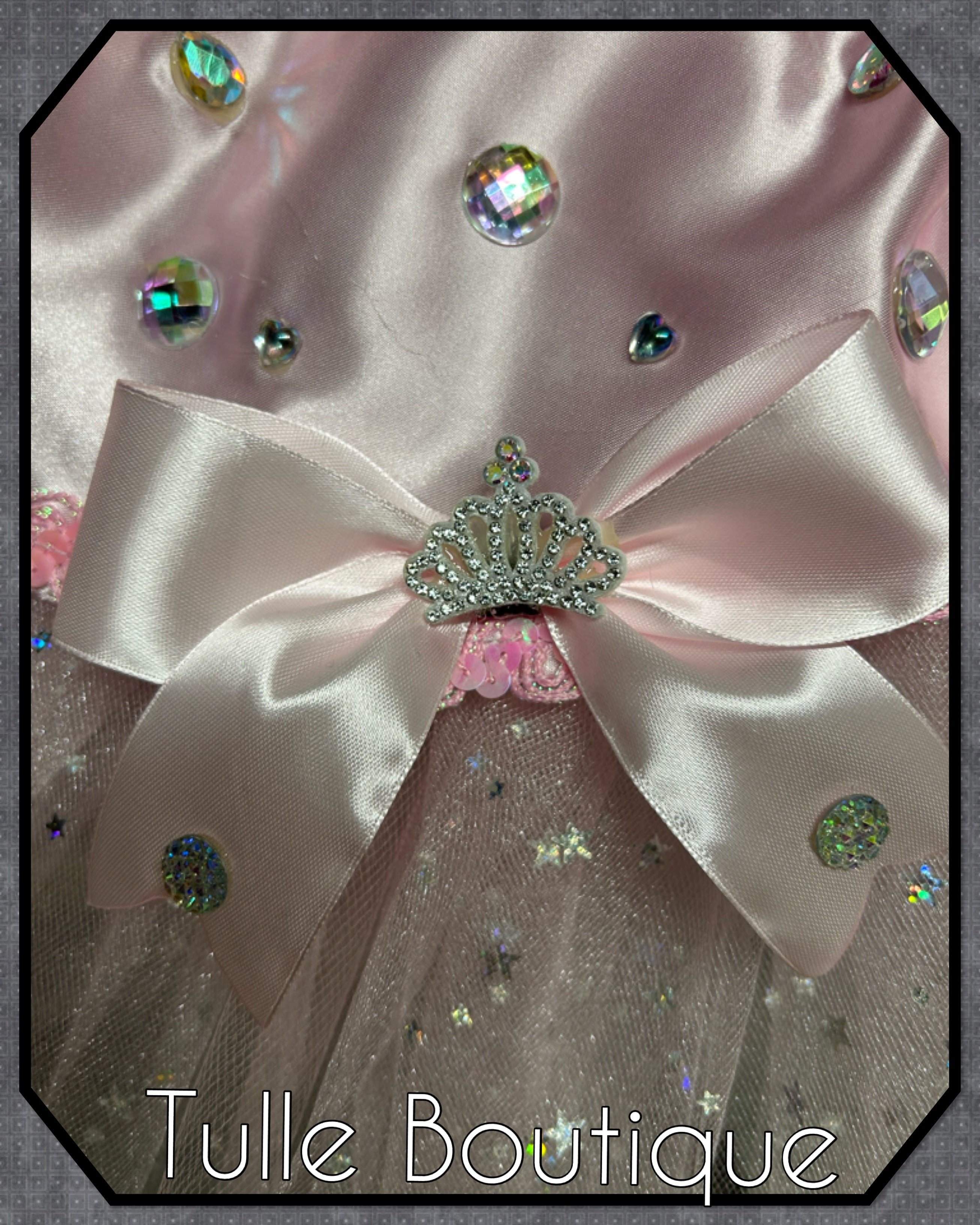 Girls toddlers Wicked Glinda pink tutu dress, birthday ballgown, fancy dress costume