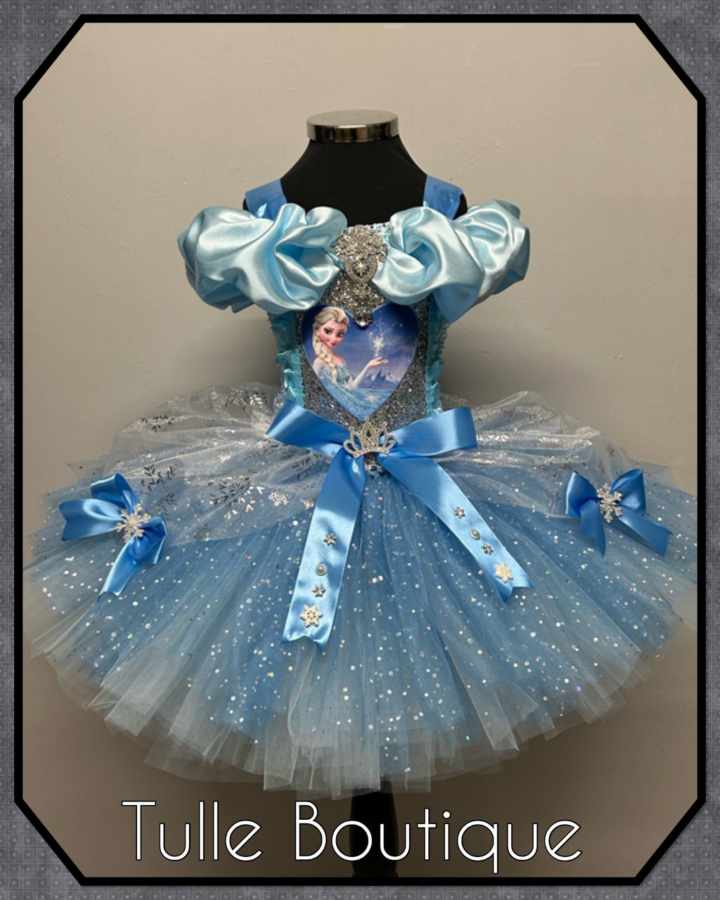 Girls toddlers Princess Elsa frozen tutu birthday party dress,ballgown, fancy dress costume
