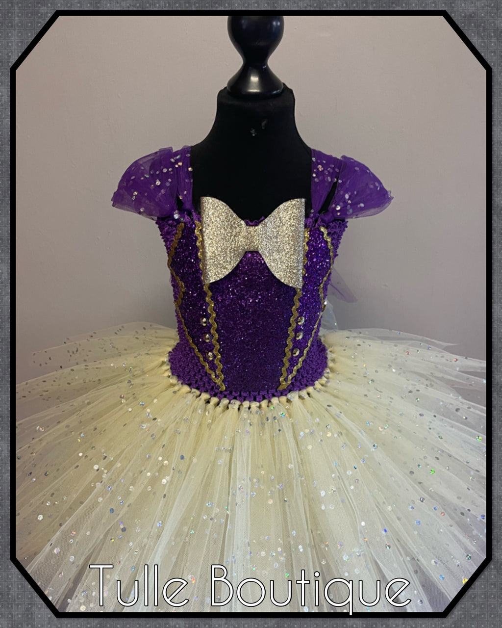 Girls toddlers Willie Wonka tutu dress, ballgown, Charlie and the chocolate factory fancy dress costume
