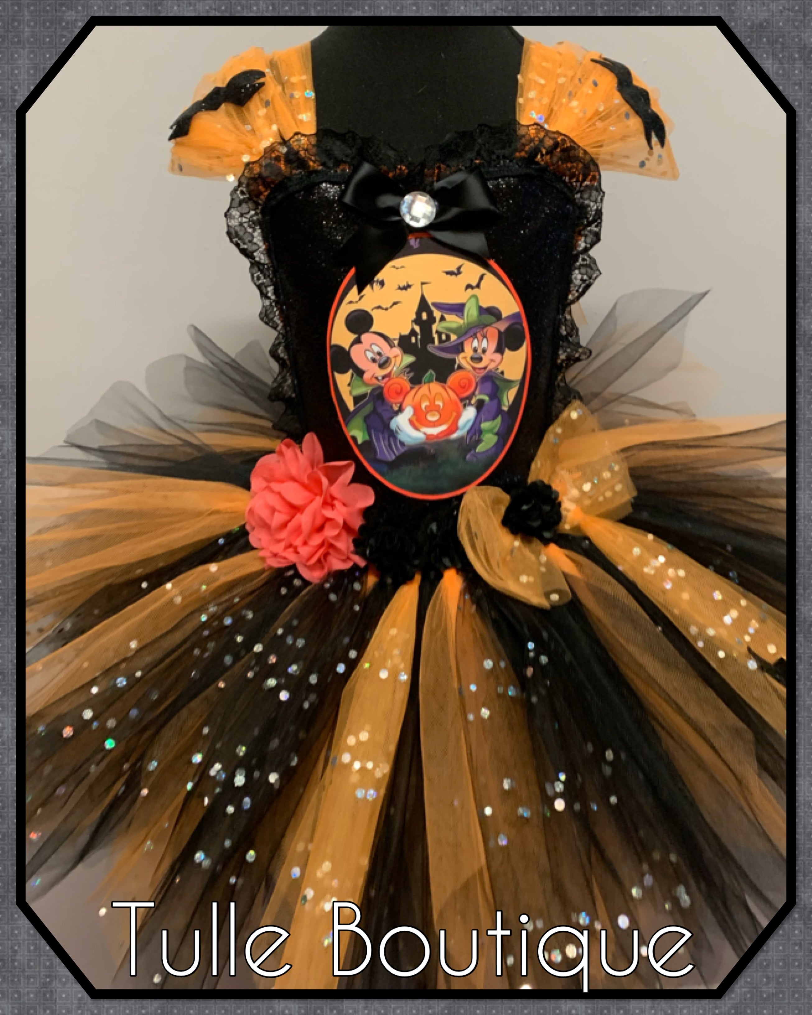 Girls toddlers Mickey and Minnie Mouse Halloween dress, ballgown, book day fancy dress costume