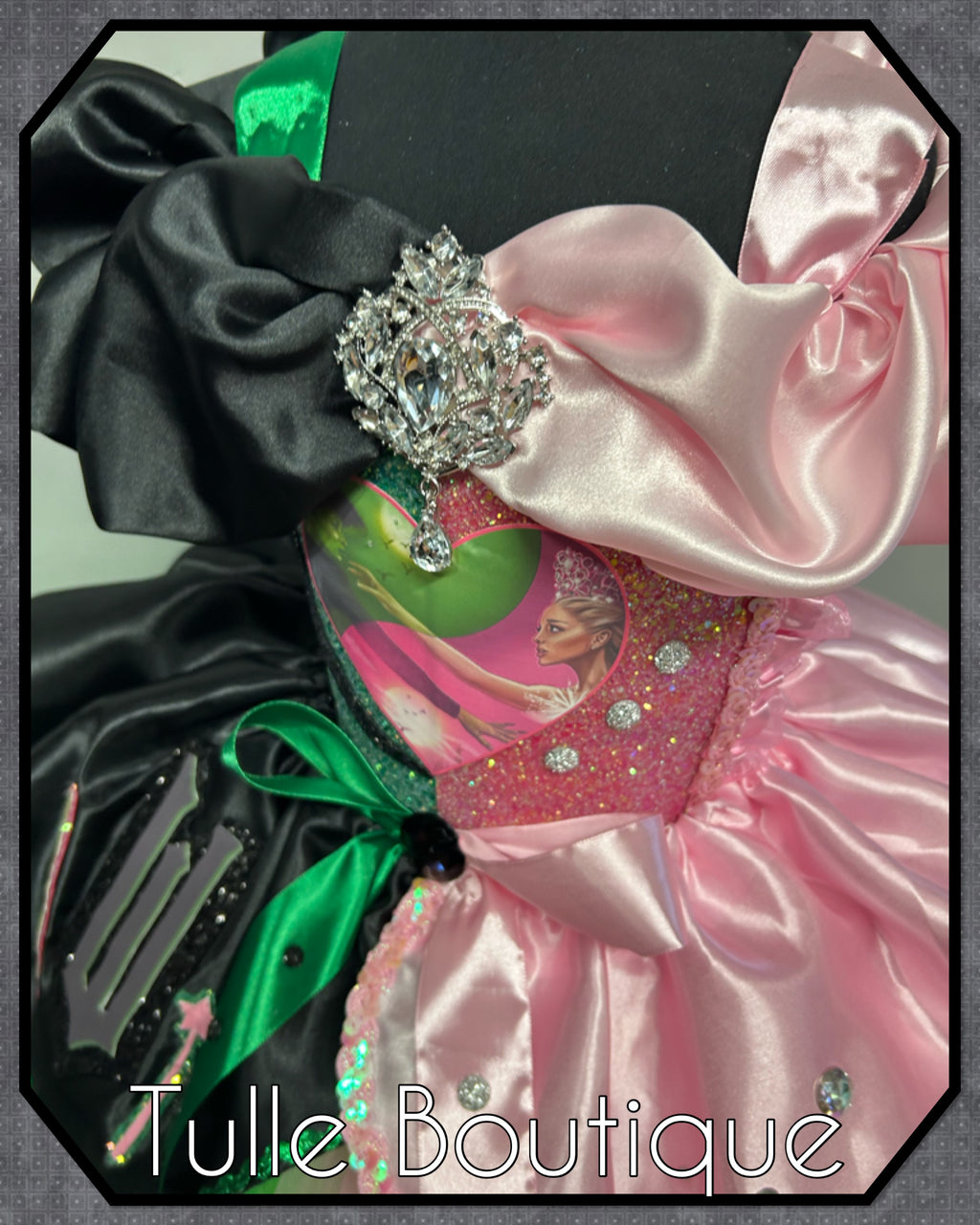 Girls toddlers Wicked Glinda and Elphaba tutu dress, ballgown, fancy dress costume