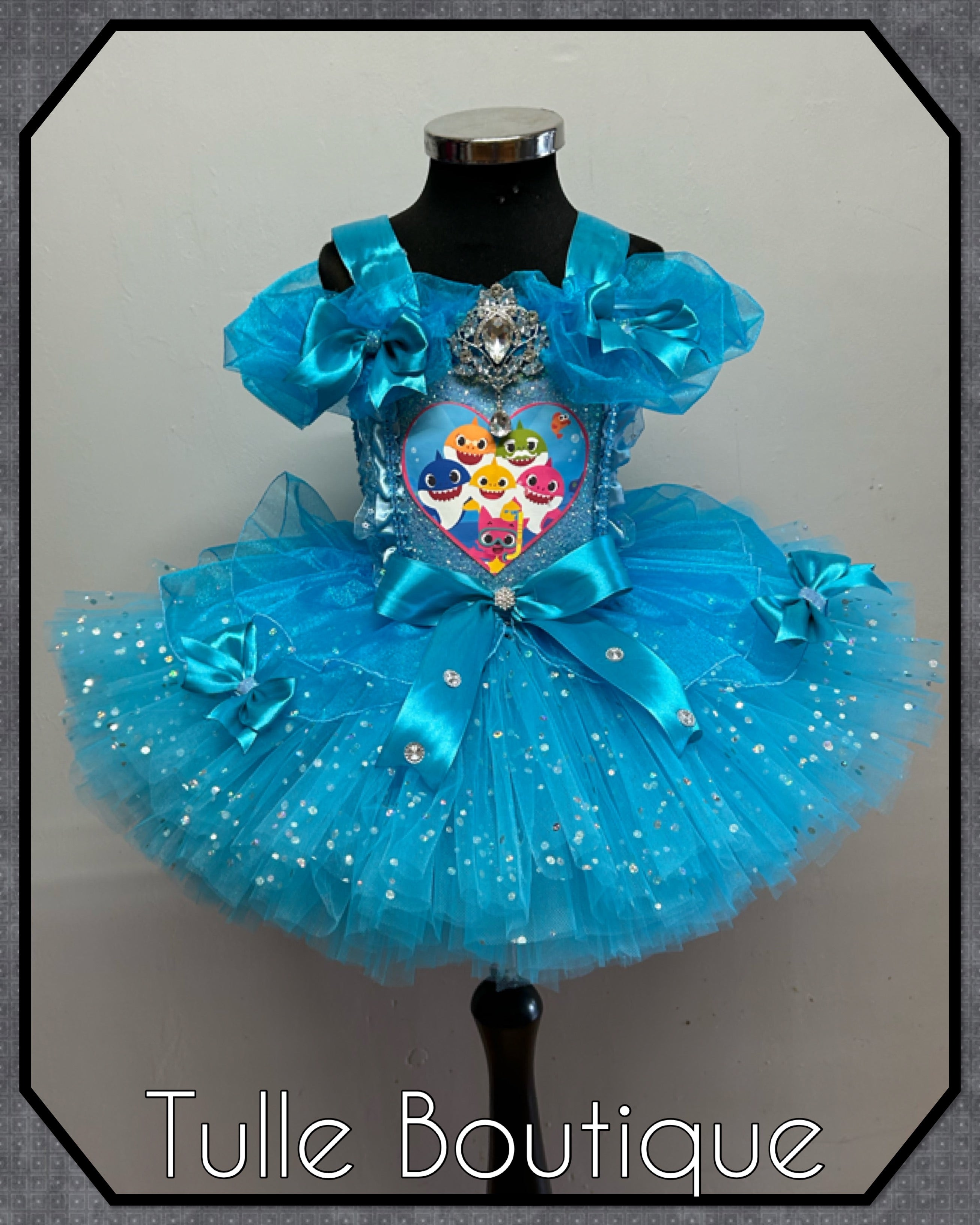 Girls toddlers Princess Baby shark tutu birthday party dress,ballgown, fancy dress costume
