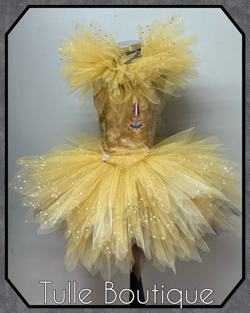 Girls toddlers The cowardly lion tutu dress, ballgown, wizard of Oz fancy dress costume