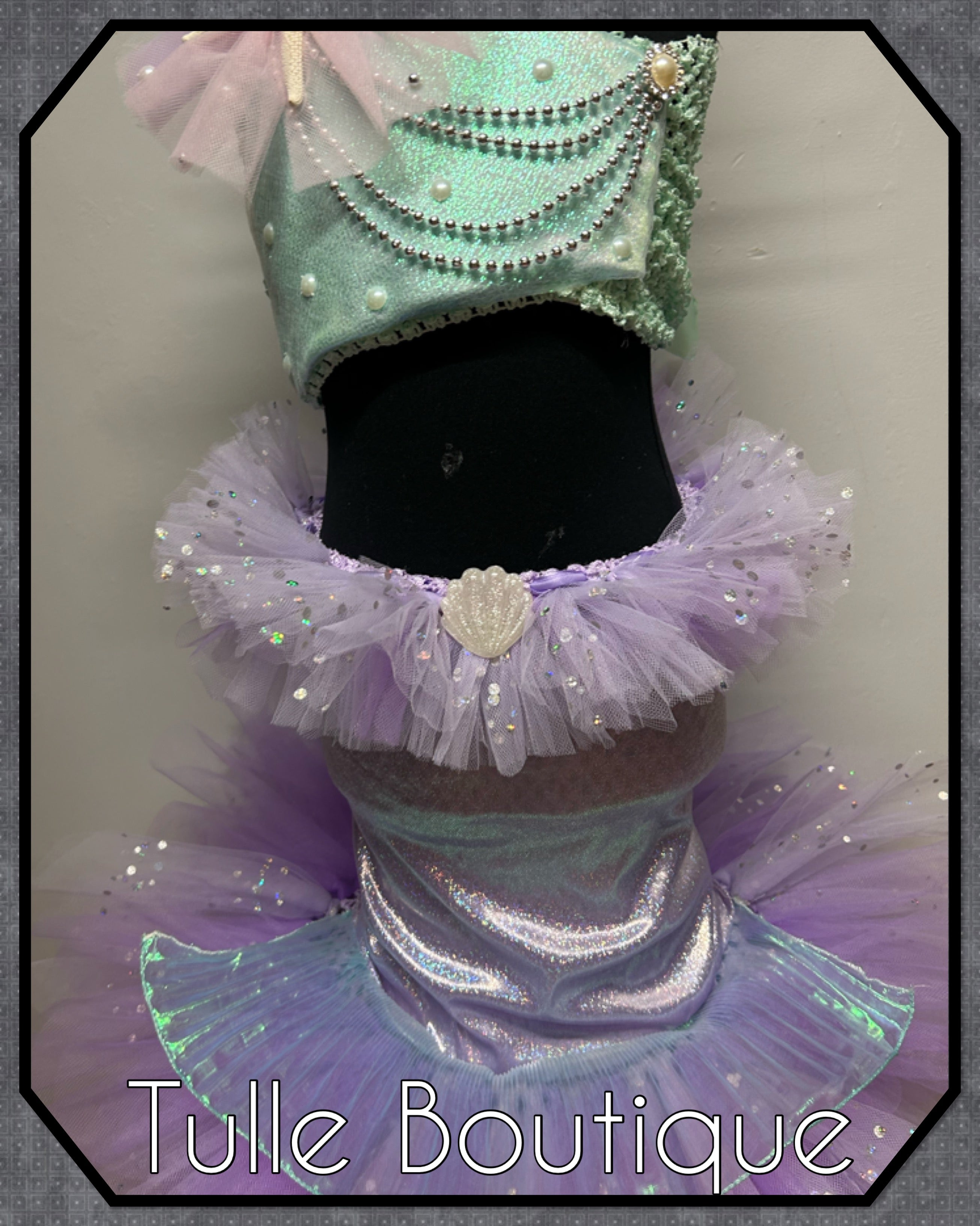 Girls toddlers Mermaid fishtail tutu dress, ballgown, fancy dress costume