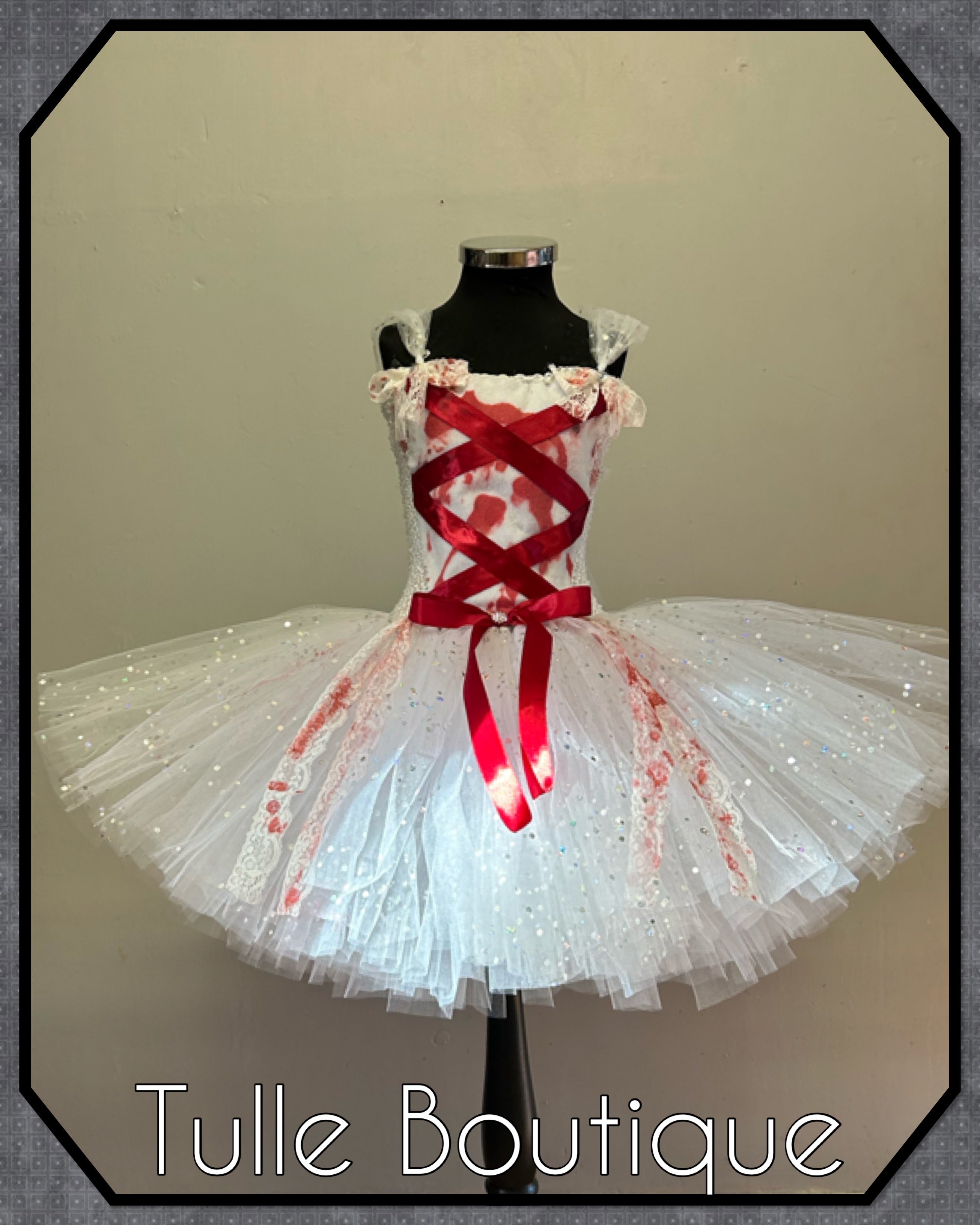 Girls toddlers zombie corpse bride tutu dress, ballgown, wedding fancy dress costume