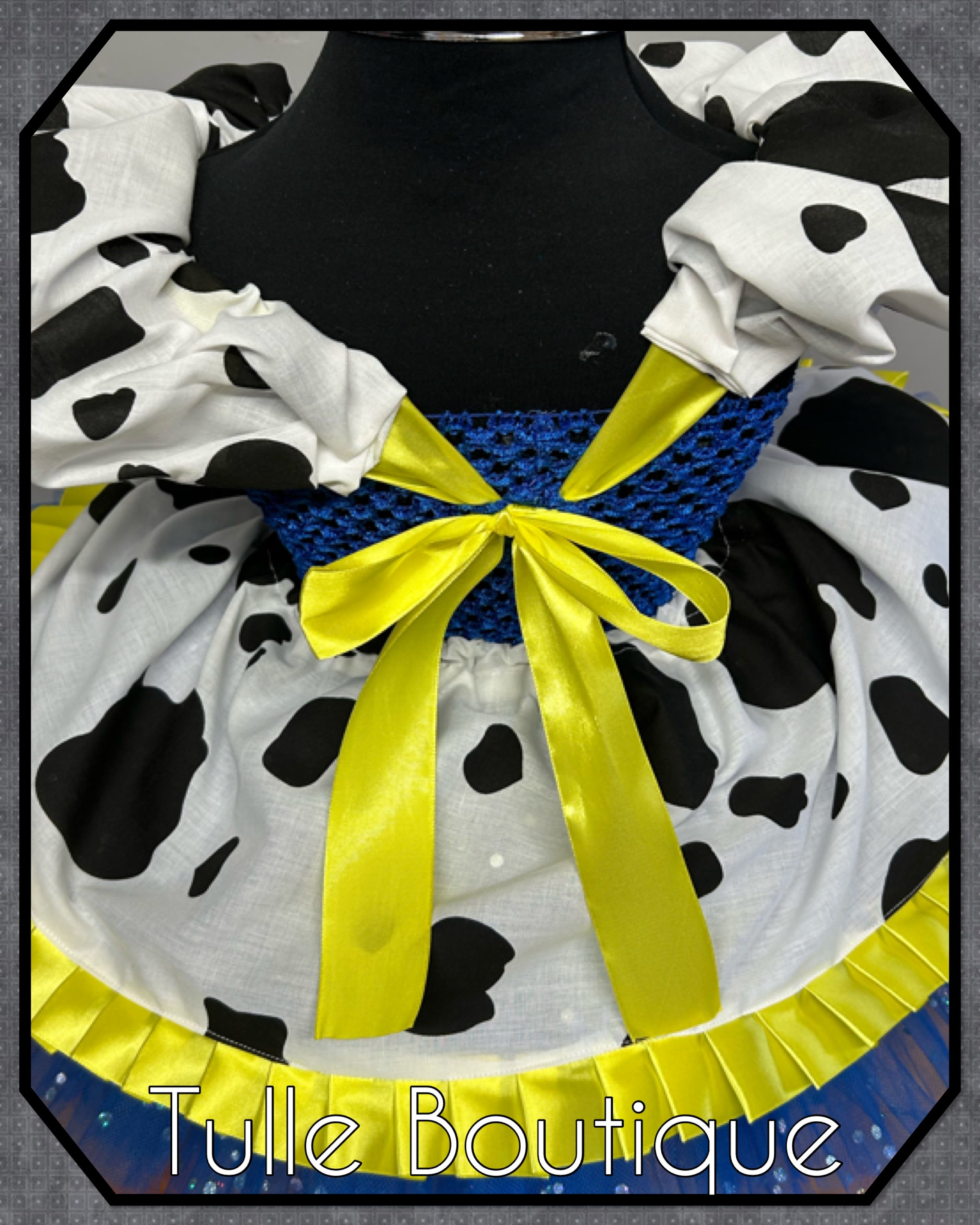 Girls Toddlers Princess Cow girl tutu dress, Jessie ballgown, fancy dress costume