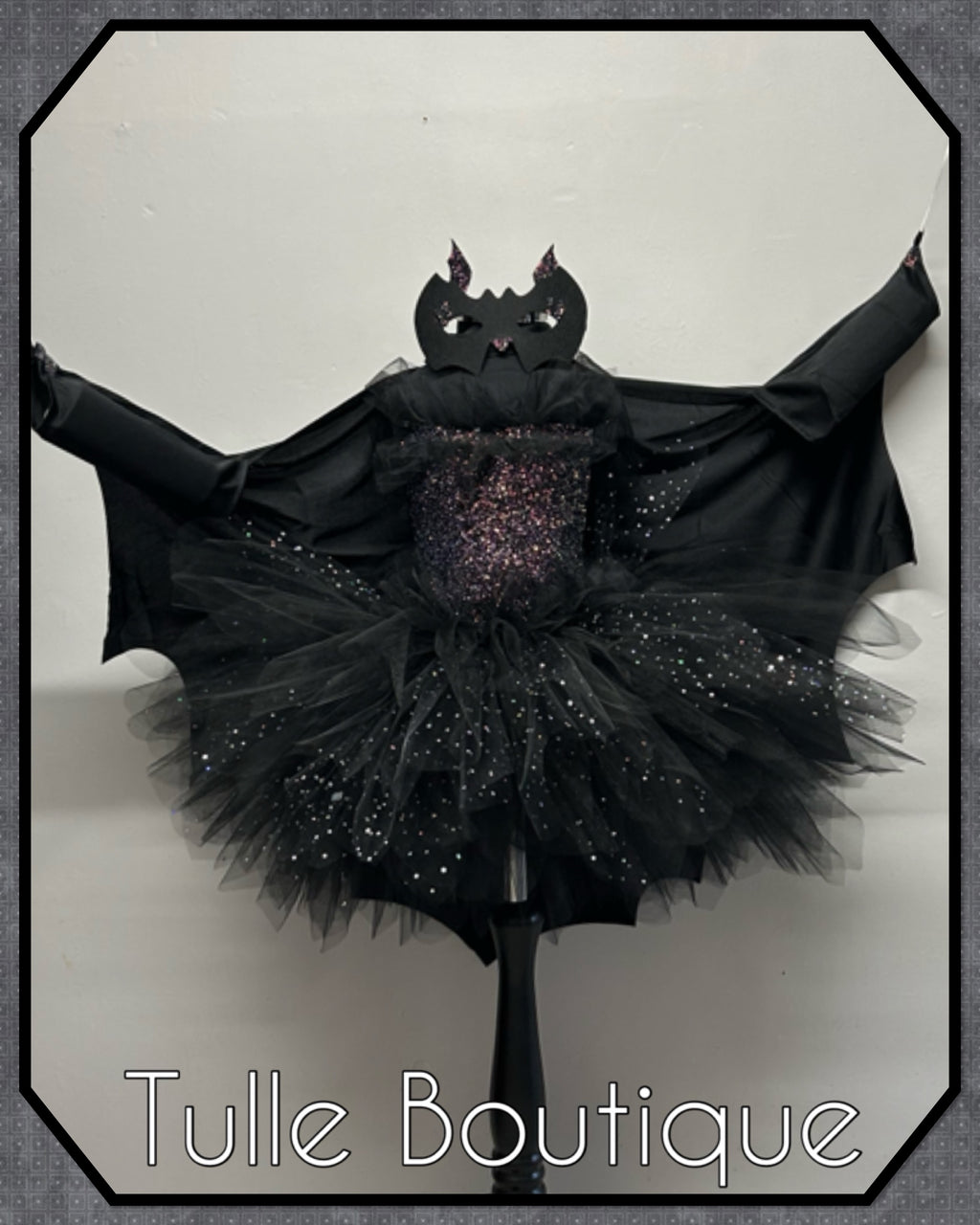 Girls toddlers sparkly Bat tutu birthday party dress,ballgown, fancy dress costume