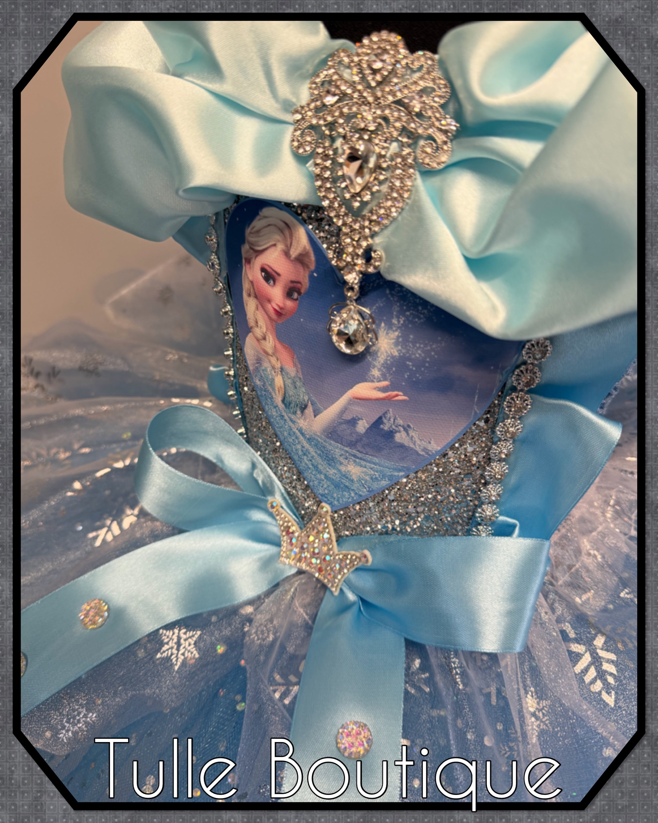Girls toddlers Princess Elsa frozen tutu birthday party dress,ballgown, fancy dress costume