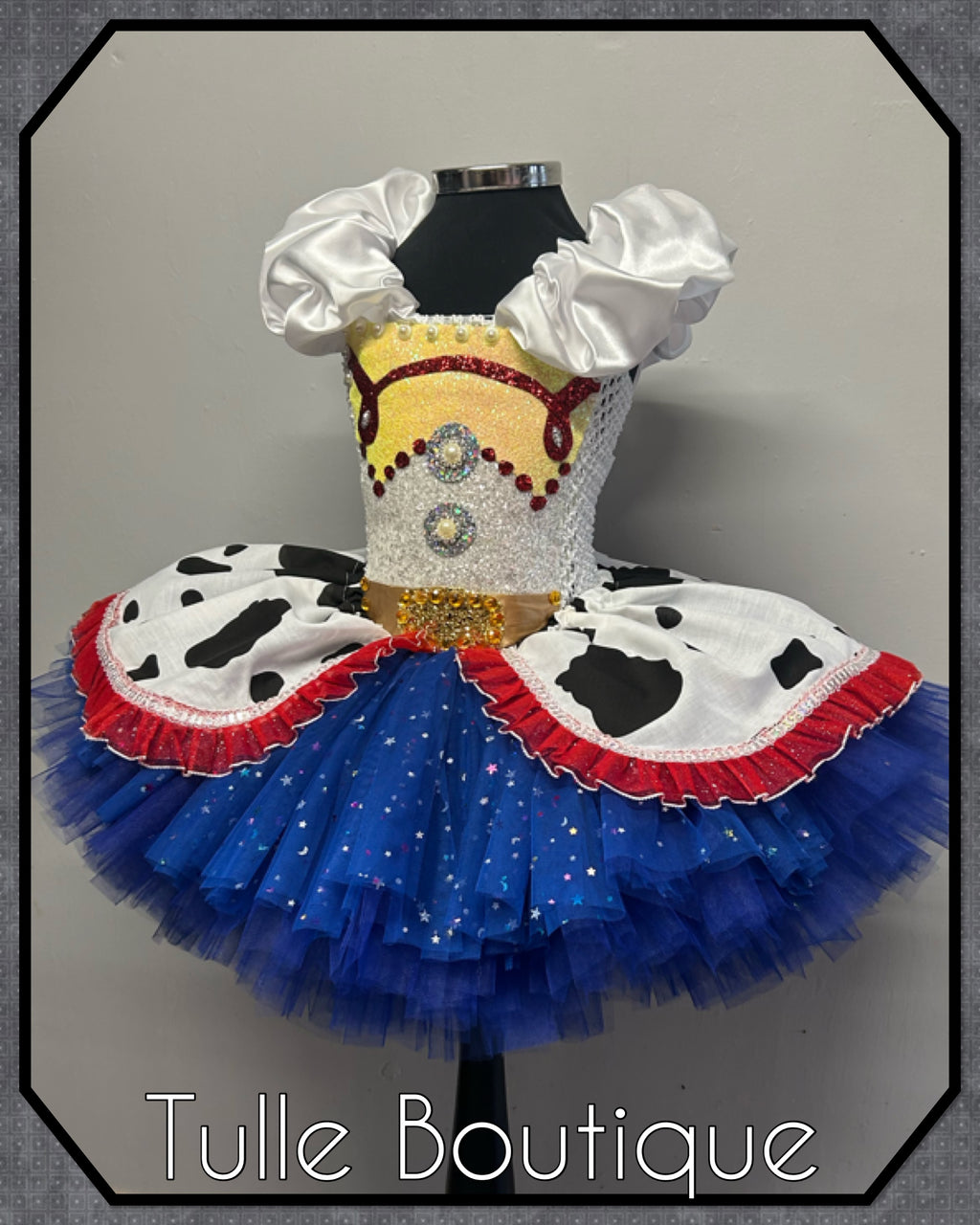 Girls toddlers Jessie cowgirl tutu dress, ballgown, fancy dress costume