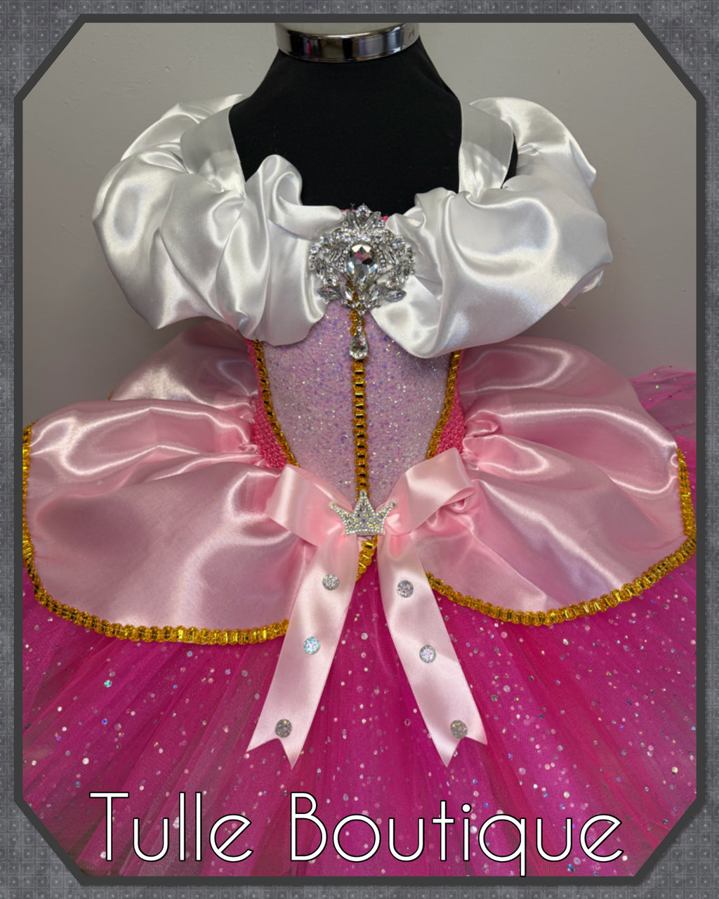Girls toddlers Princess Aurora tutu dress, sleeping beauty ballgown, fancy dress costume