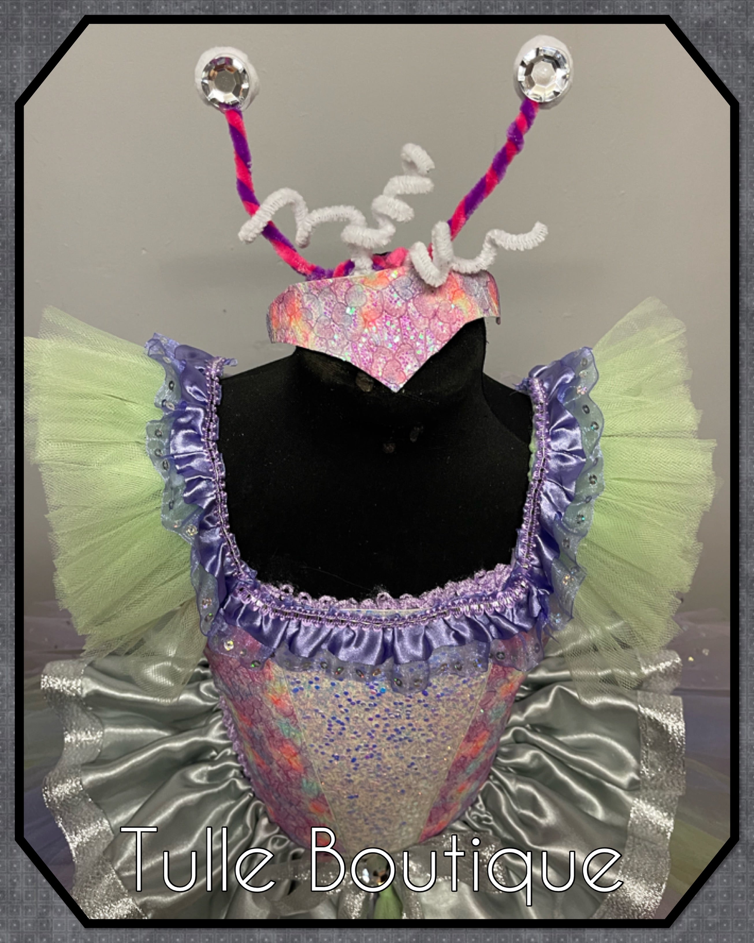 Girls Alien space tutu dress, birthday ballgown, fancy dress costume