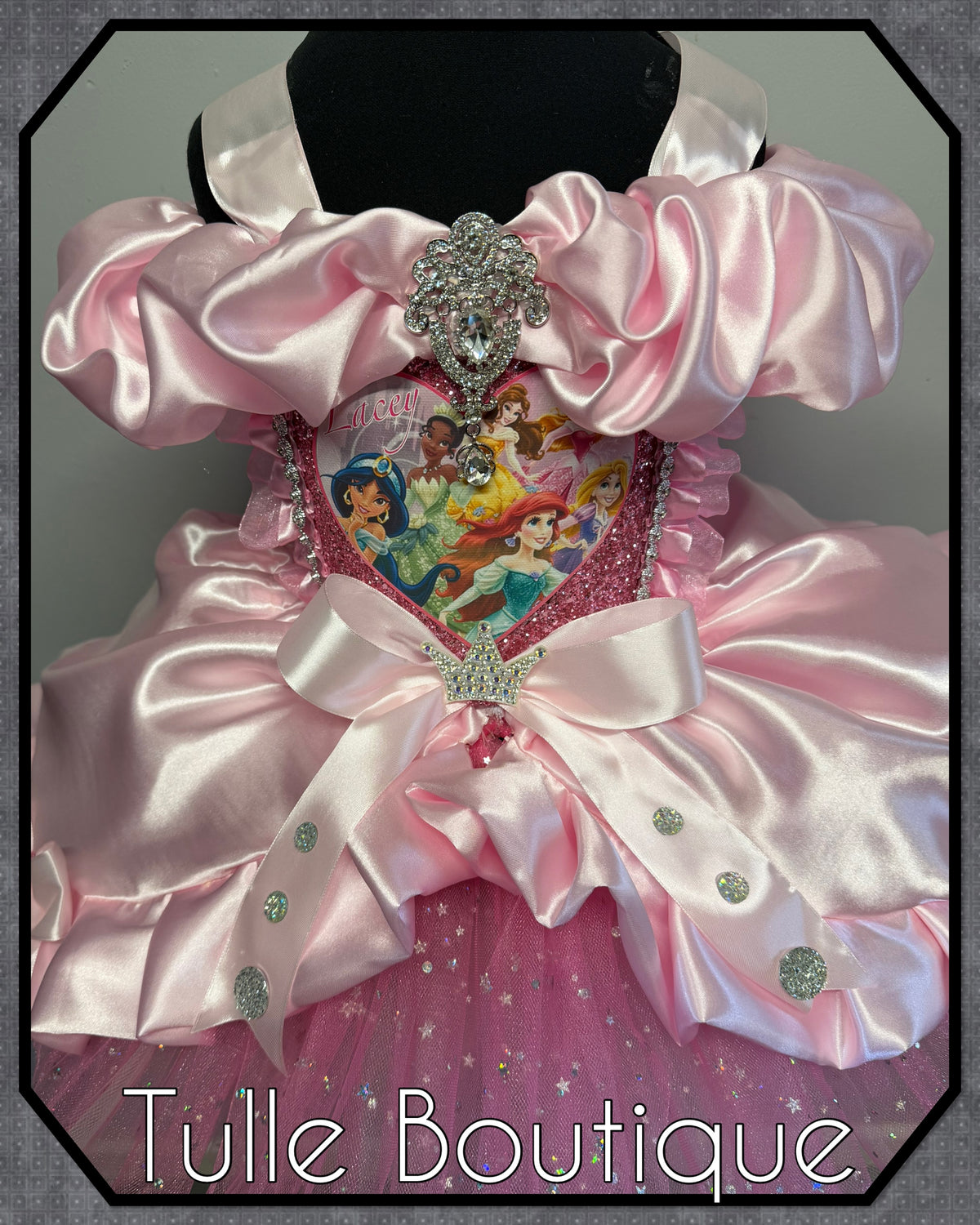 Girls toddlers pink Sparkly Disney Princess tutu dress, ballgown, fancy dress costume