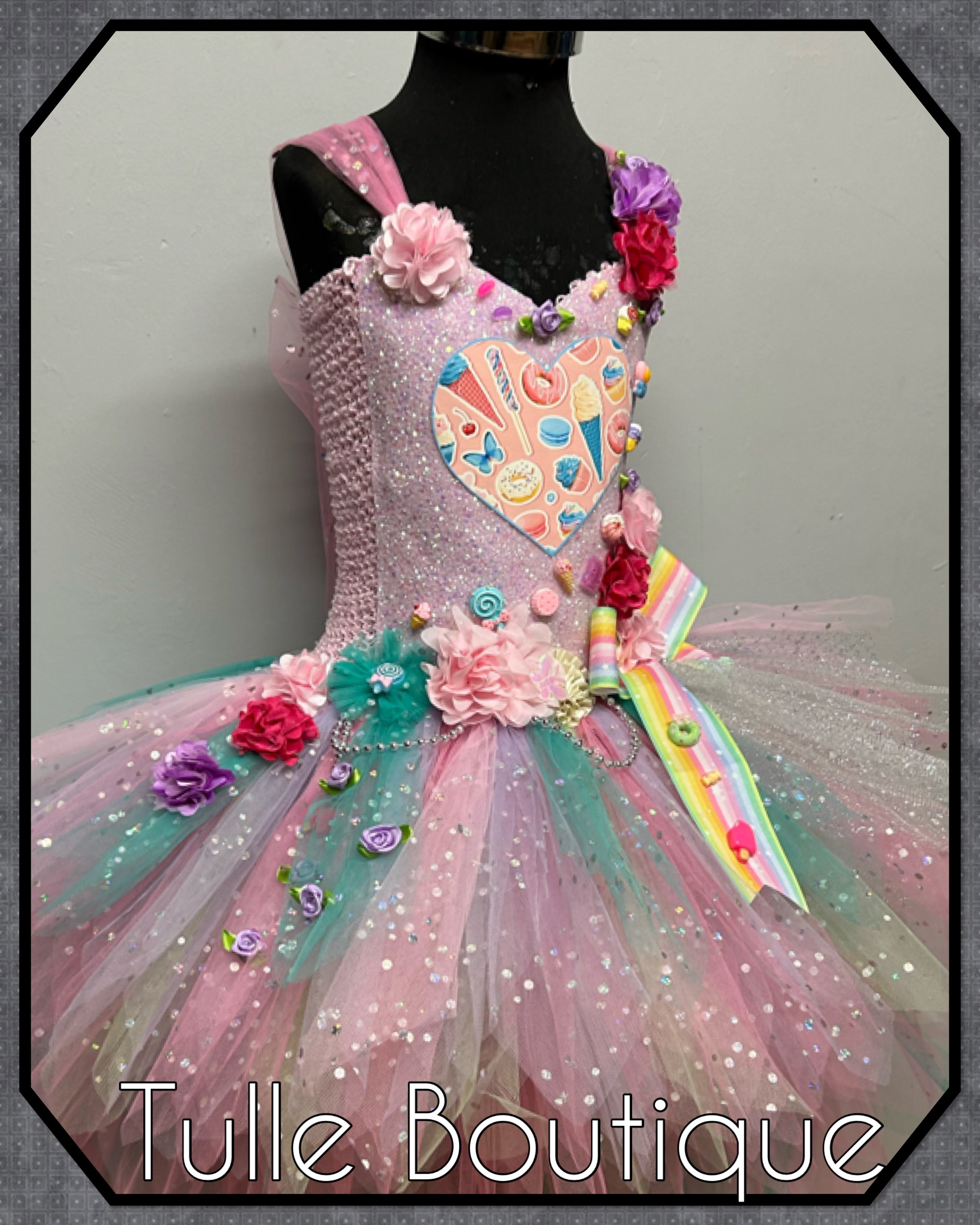 Girls toddlers Candy tutu dress, ballgown, fancy dress costume