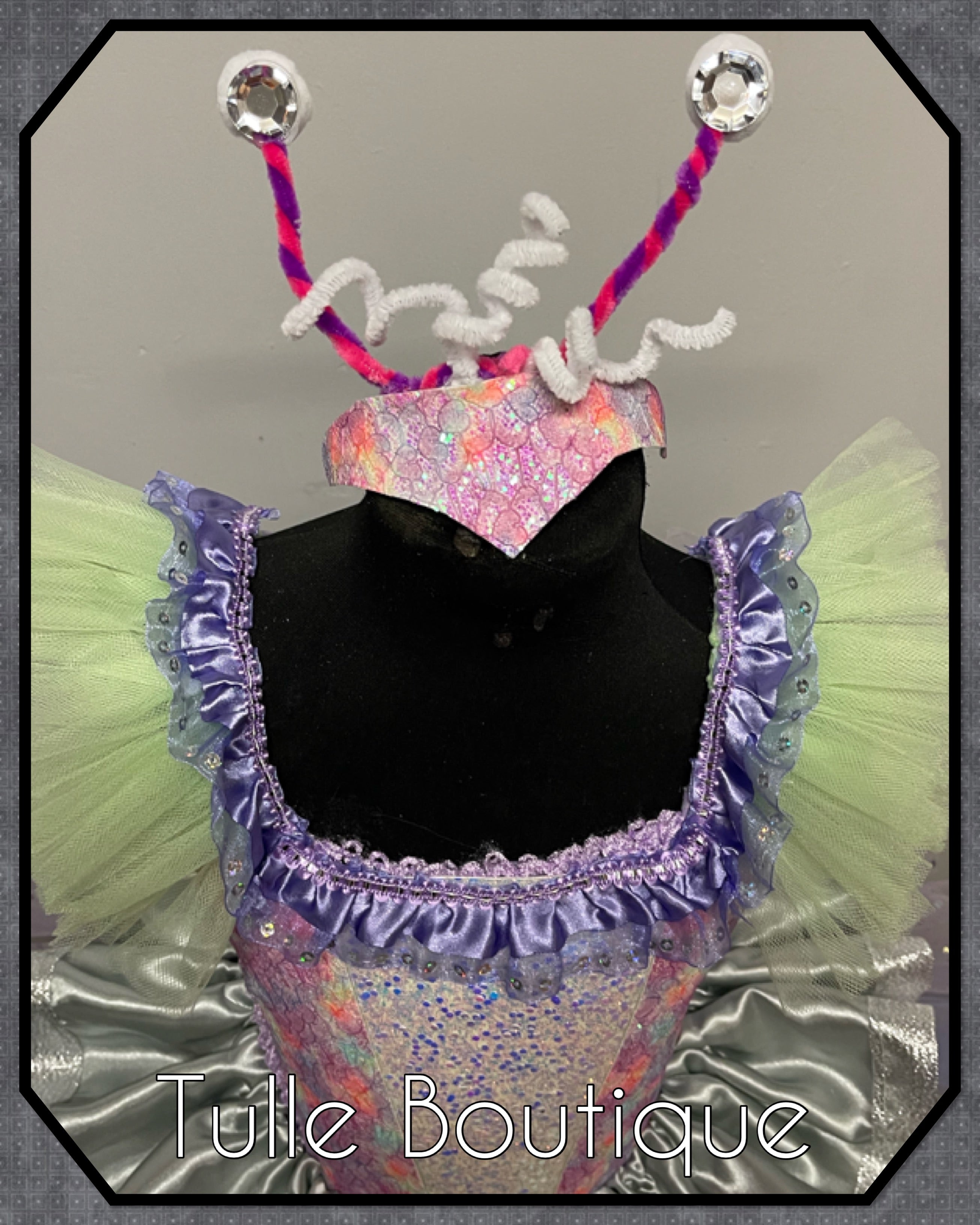 Girls Alien space tutu dress, birthday ballgown, fancy dress costume