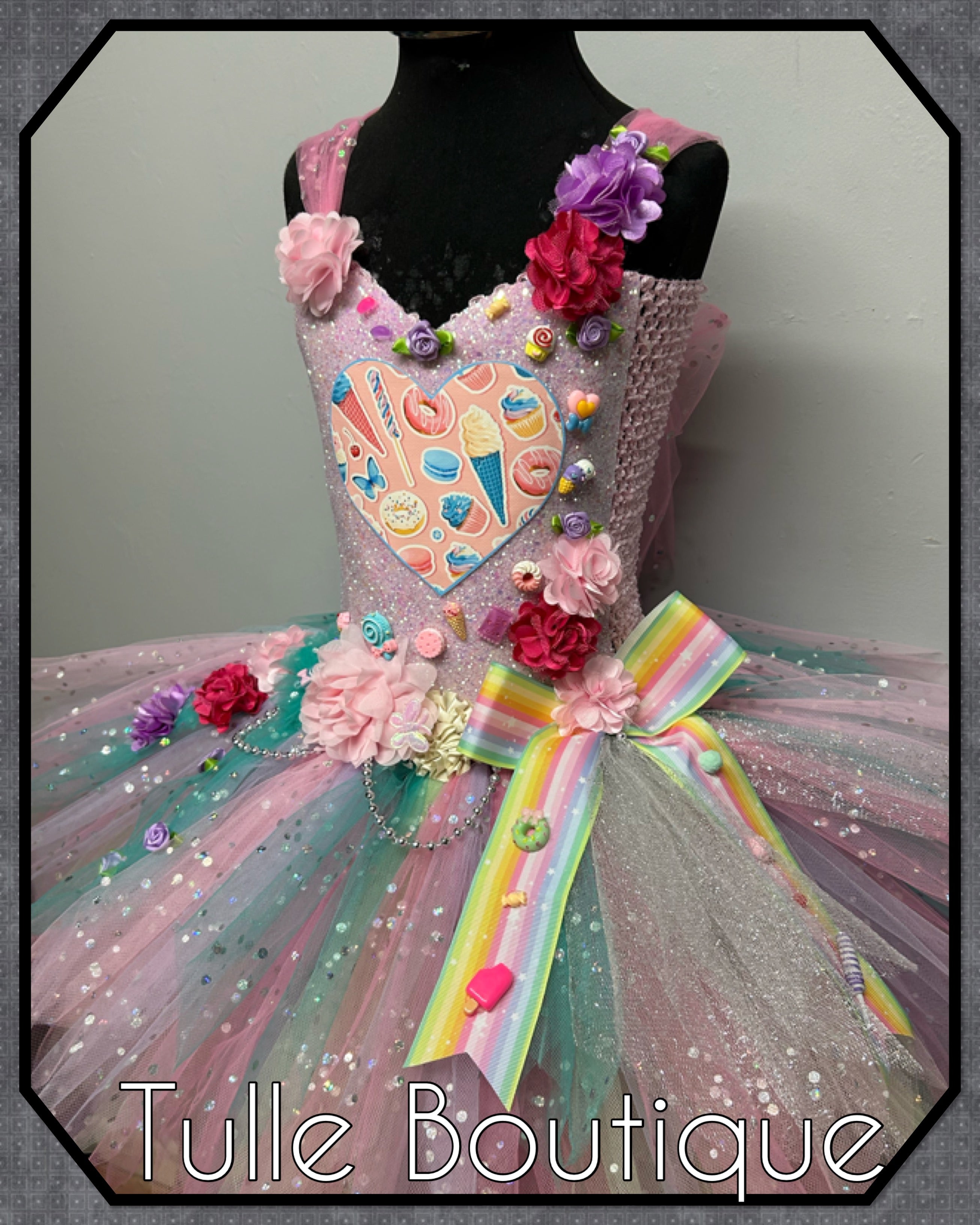 Girls toddlers Candy tutu dress, ballgown, fancy dress costume