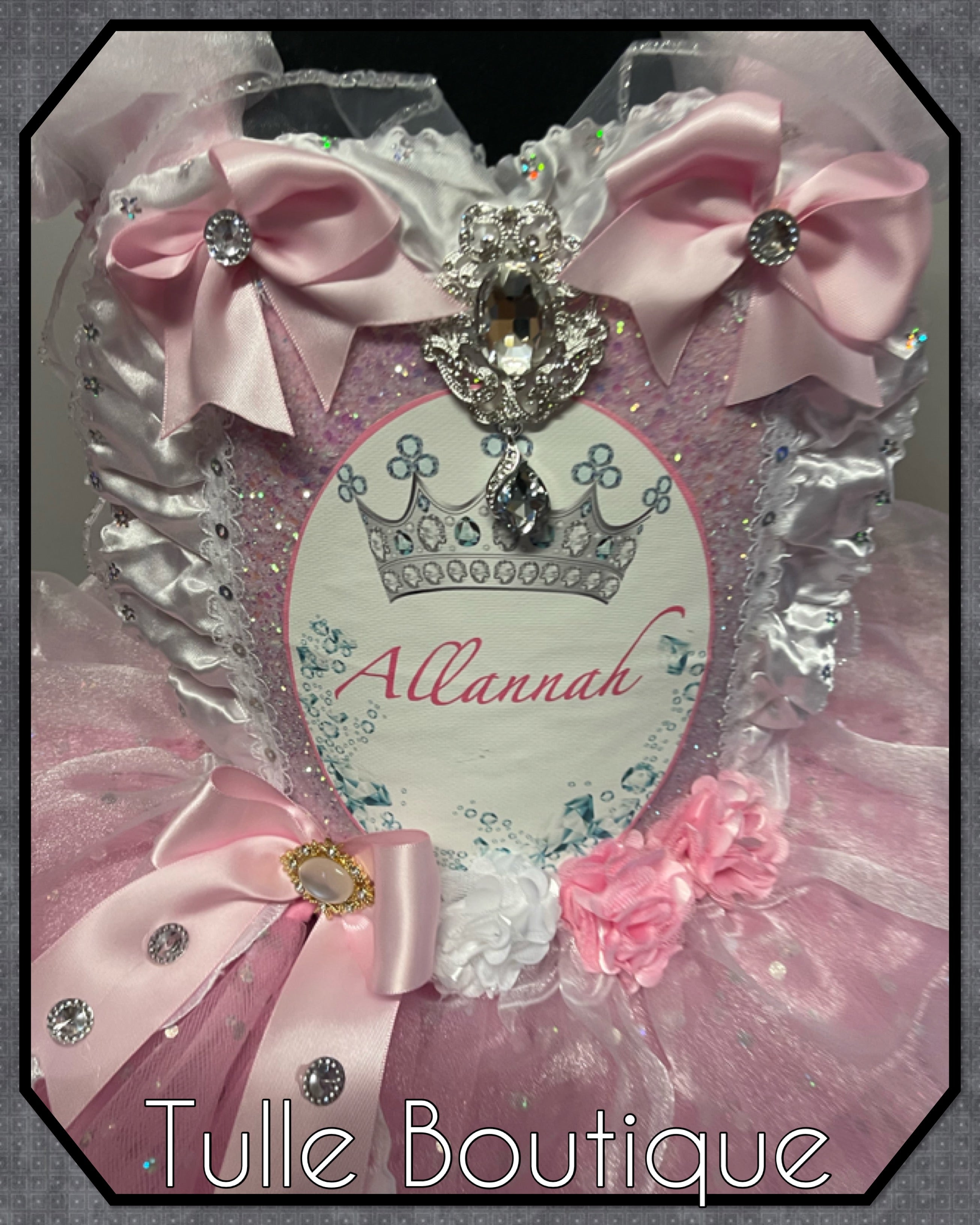 Girls toddlers Princess personalised tutu birthday party dress,pink ballgown, fancy dress costume