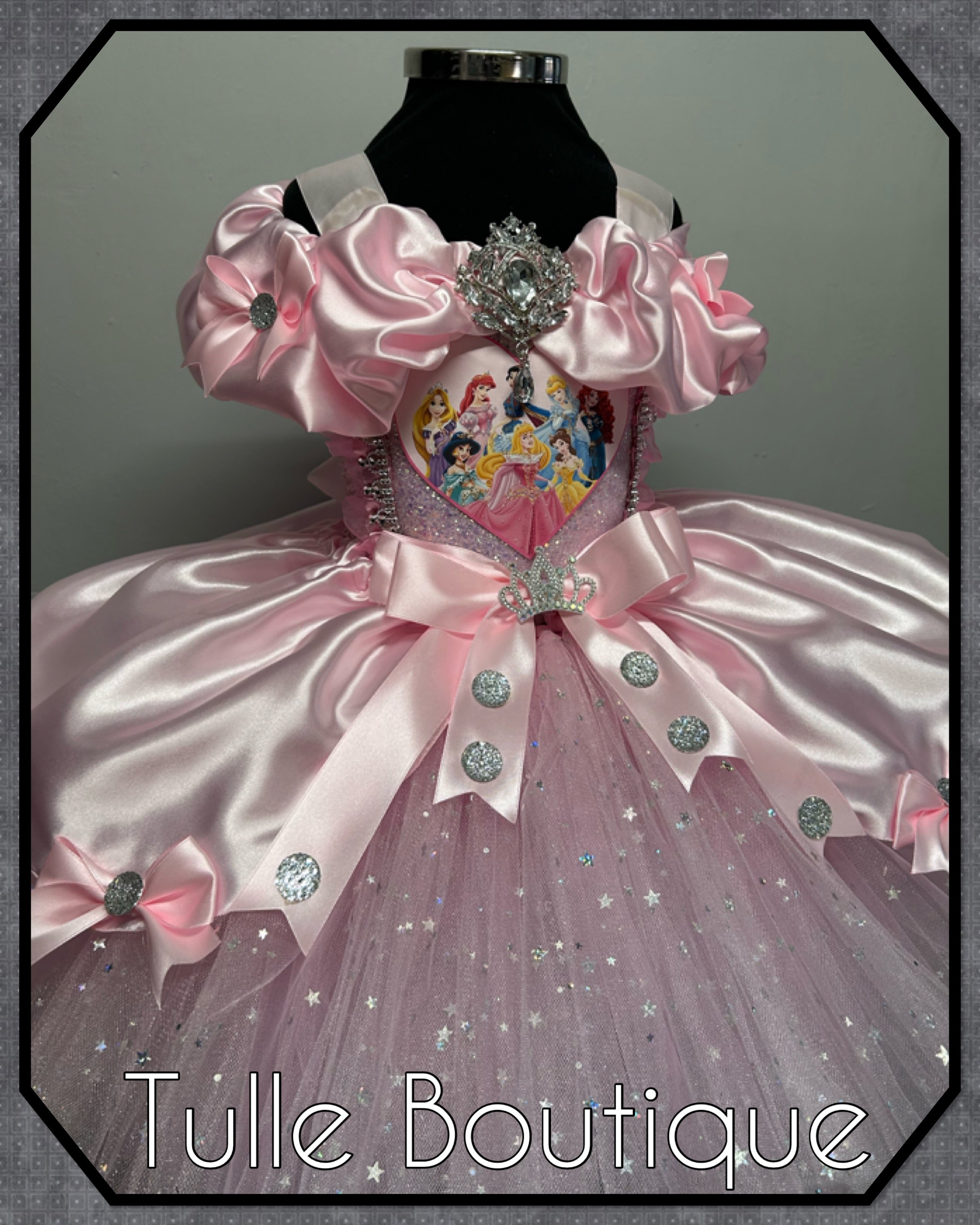 Girls toddlers Disney Princess pink tutu dress, birthday ballgown, fancy dress costume