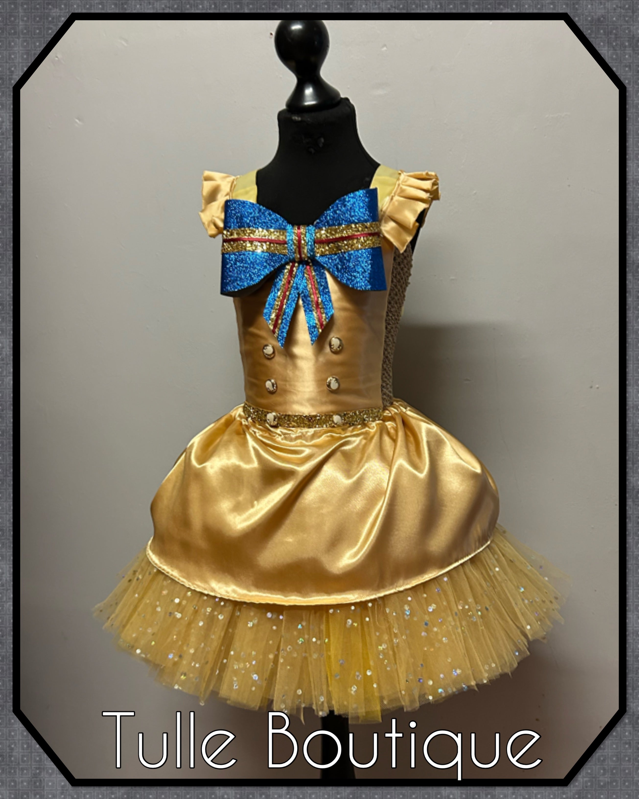 Girls toddlers Megan tutu dress, ballgown, killer doll fancy dress costume