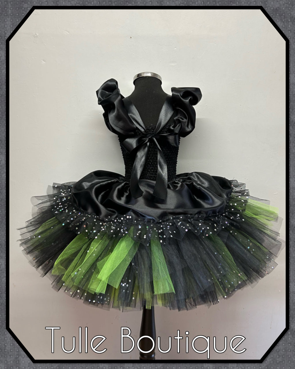 Girls Wicked Elphaba toddlers tutu birthday party dress,ballgown, fancy dress costume