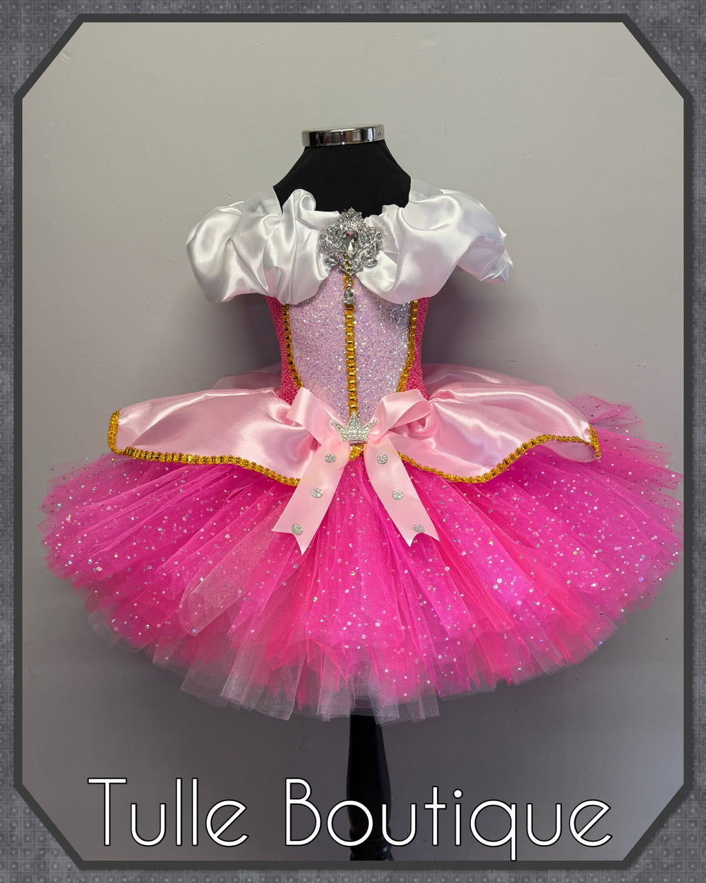 Girls toddlers Princess Aurora tutu dress, sleeping beauty ballgown, fancy dress costume