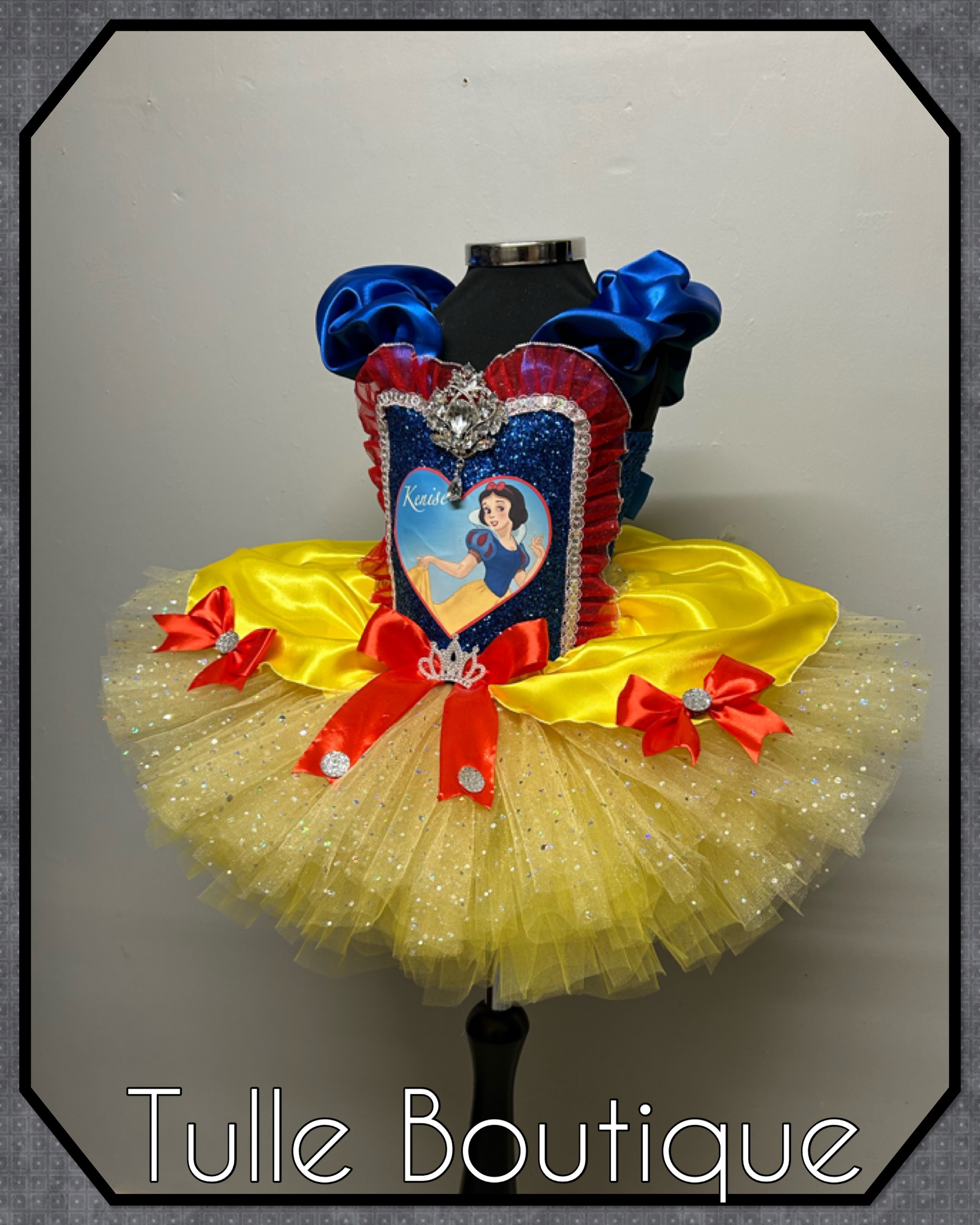 Girls toddlers Snow White Princess tutu birthday party dress,ballgown, fancy dress costume