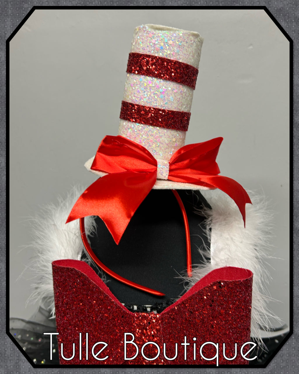 Girls toddlers Cat in the Hat tutu dress, ballgown, book day fancy dress costume