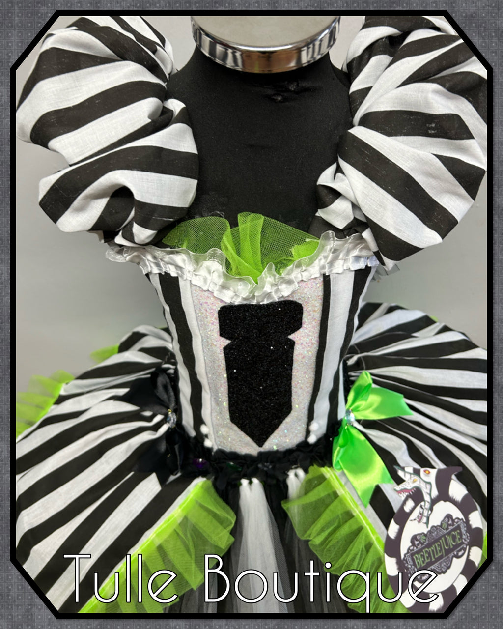 Girls toddlers Beetlejuice tutu dress, ballgown, fancy dress costume