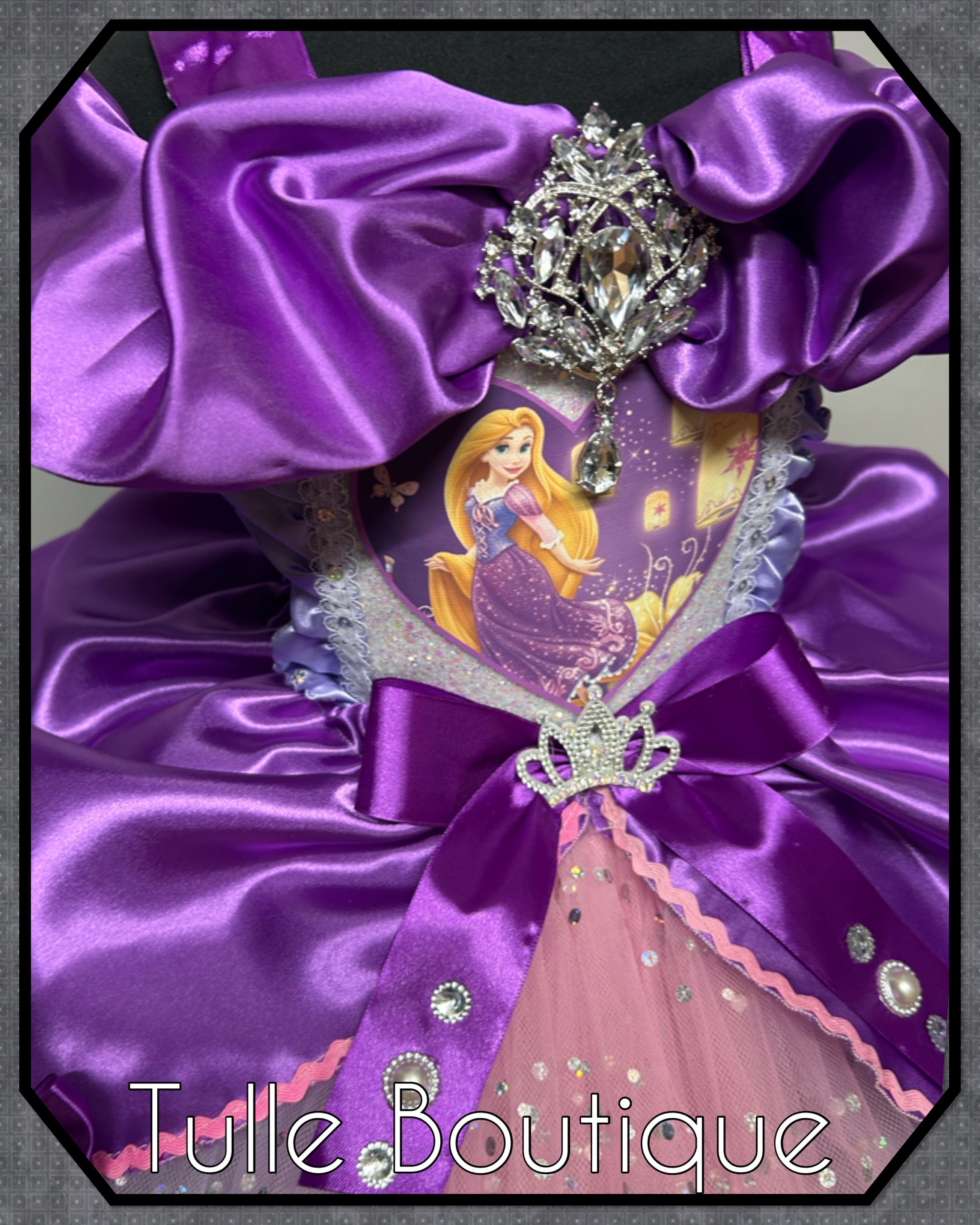 Girls toddlers Princess Rapunzel Tangled tutu birthday party dress,ballgown, fancy dress costume