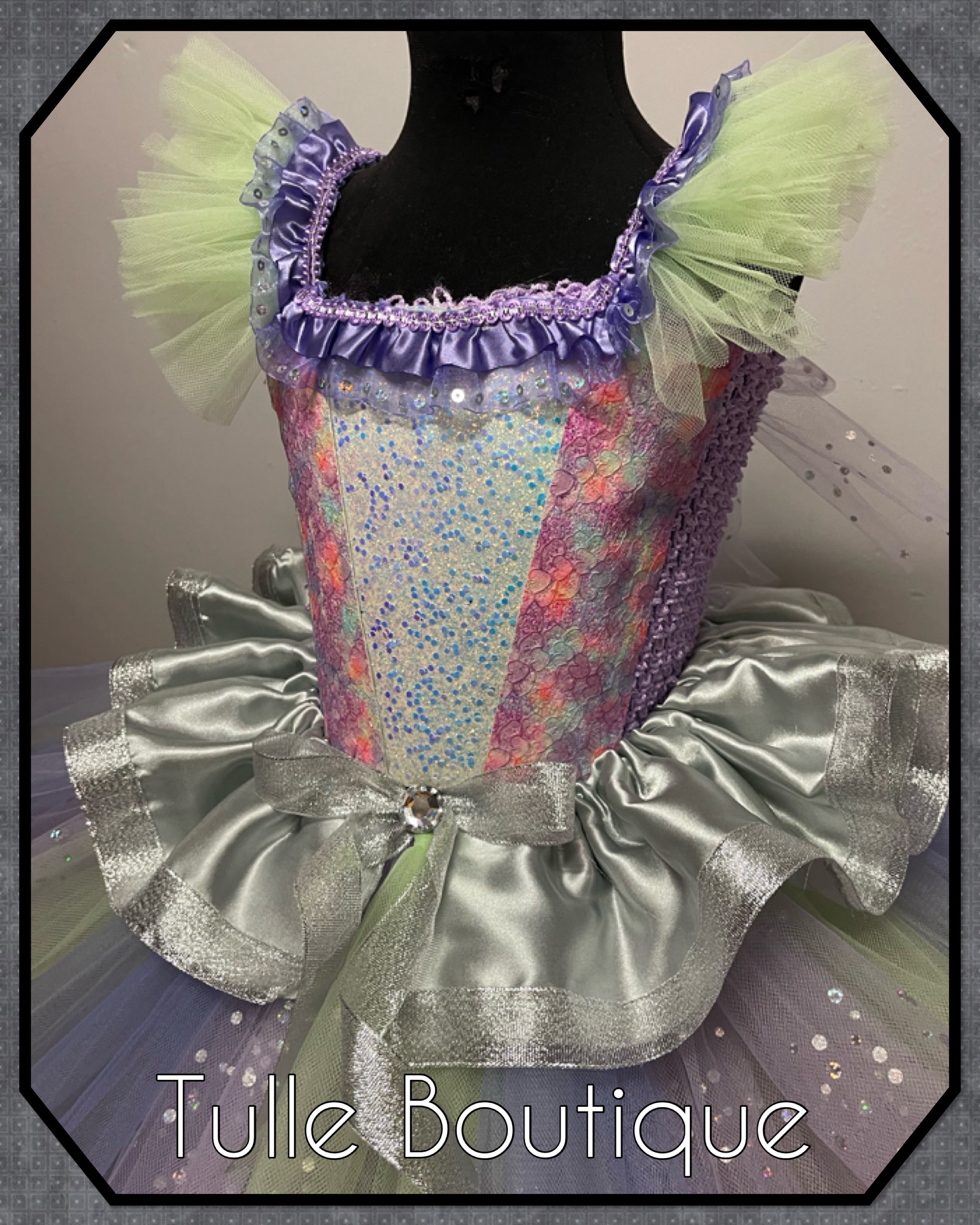 Girls Alien space tutu dress, birthday ballgown, fancy dress costume