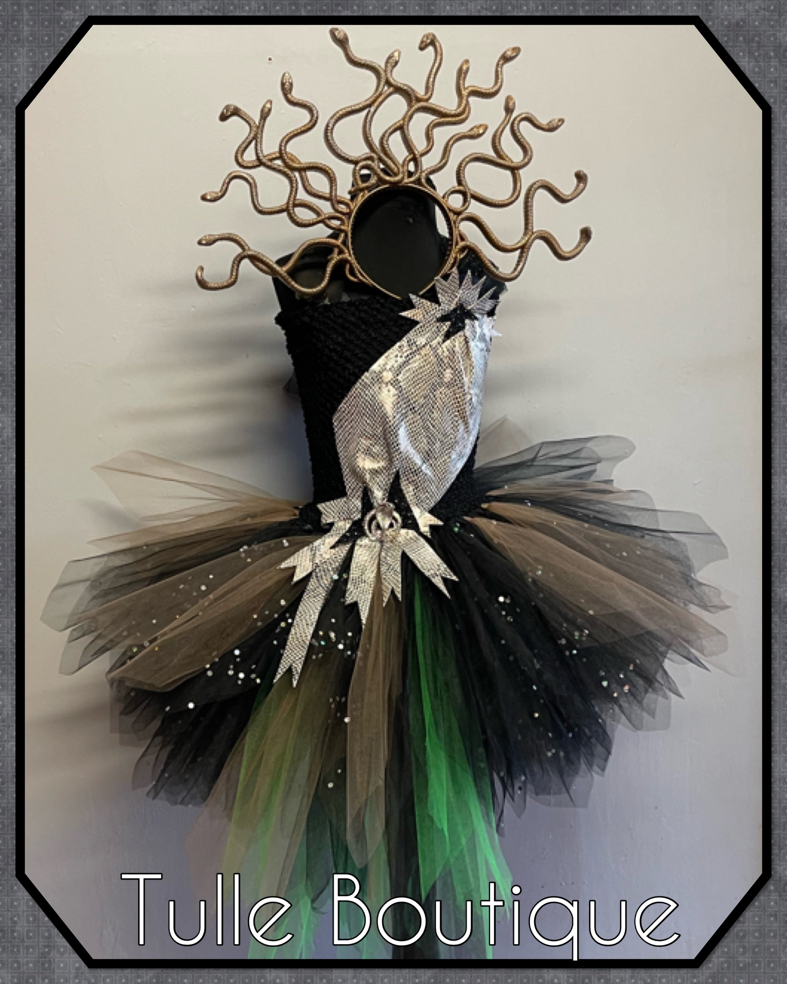 Girls toddlers Medusa Halloween fancy dress costume
