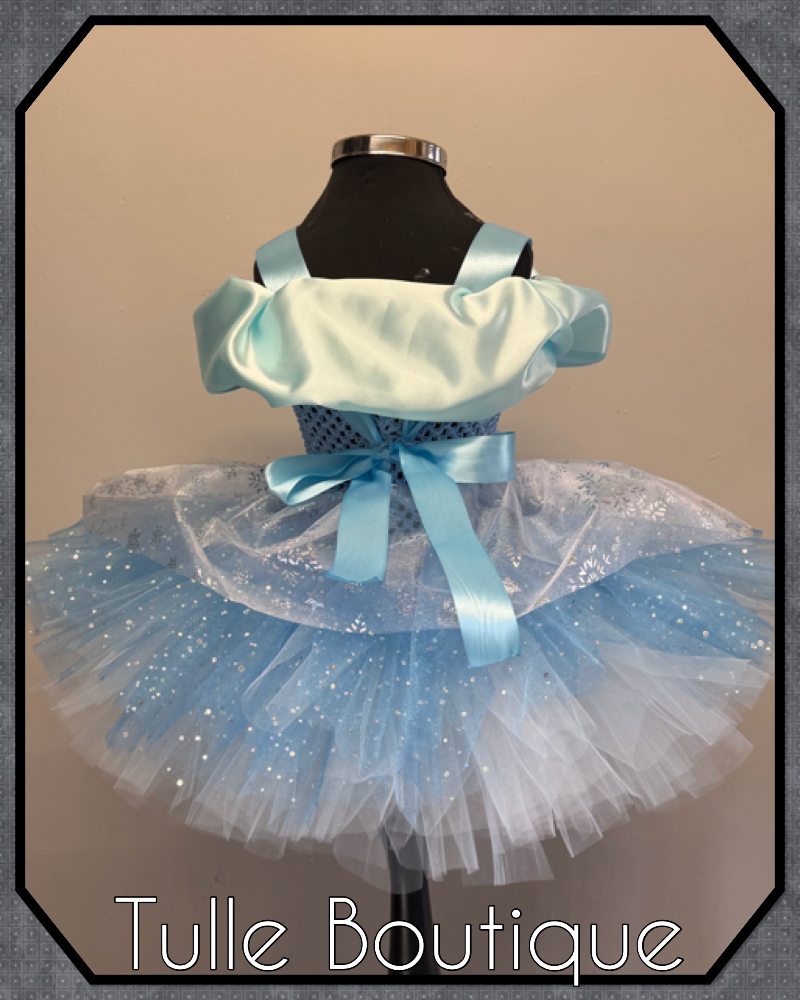 Girls toddlers Princess Elsa frozen tutu birthday party dress,ballgown, fancy dress costume