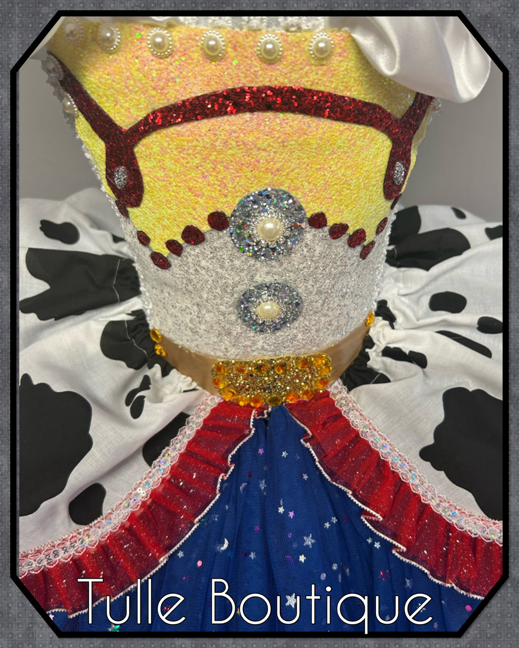 Girls toddlers Jessie cowgirl tutu dress, ballgown, fancy dress costume