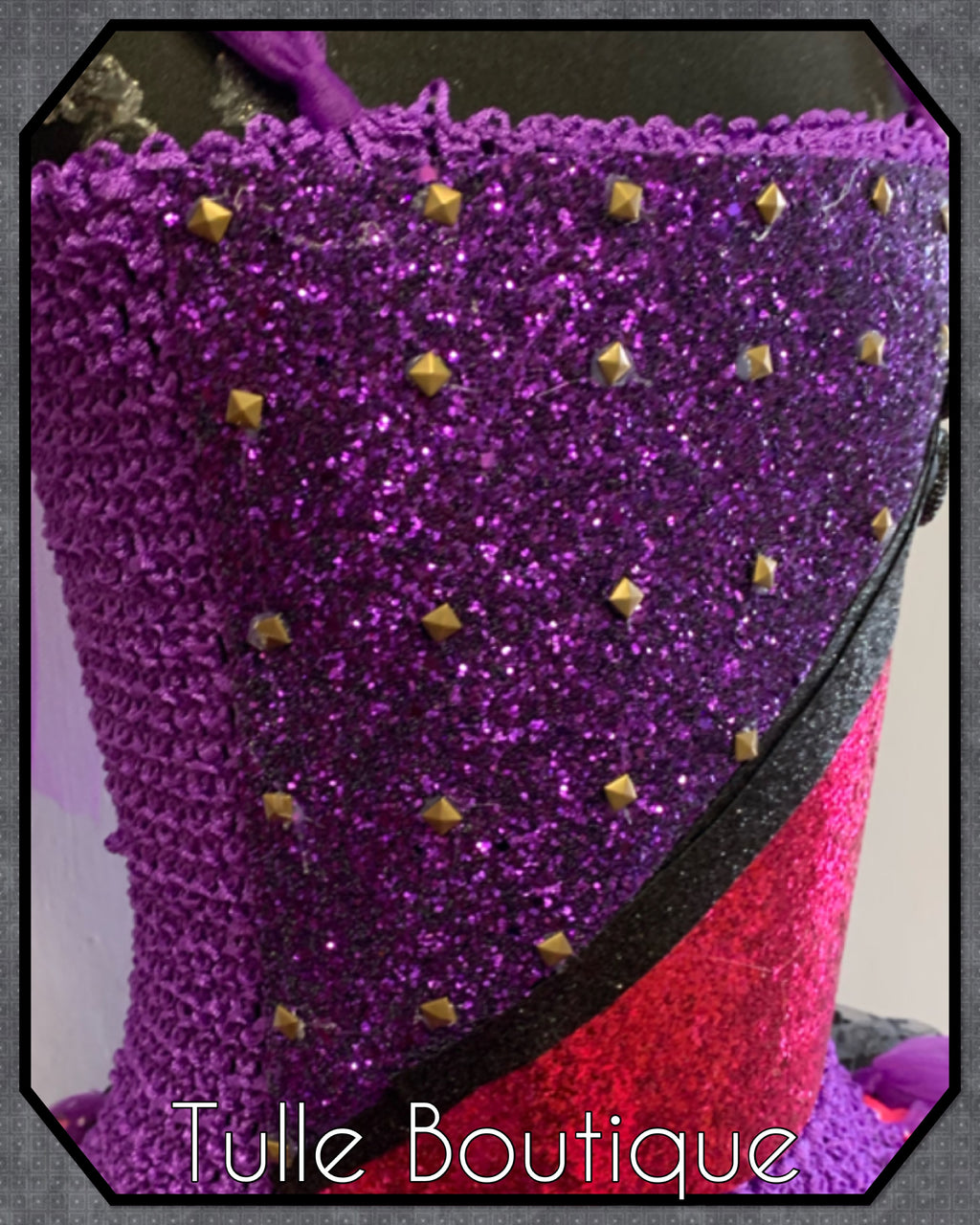 Girls toddlers Descendants Mal tutu birthday party dress,ballgown, fancy dress costume